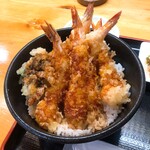 海食亭 むつわん - 海老天丼アップ