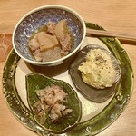 はまぐり料理 利他 - 本日のおばんざい　3種盛り