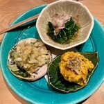 はまぐり料理 利他 - 本日ねおばんざい　3種盛り（¥1,600）（税込）