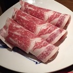 中国火鍋専門店 小肥羊 - 高級和牛肉(ロース) 1,500yen('15.04)