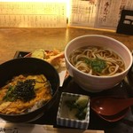 にし家 本店 - 玉子丼と天ぷらうどんのセット