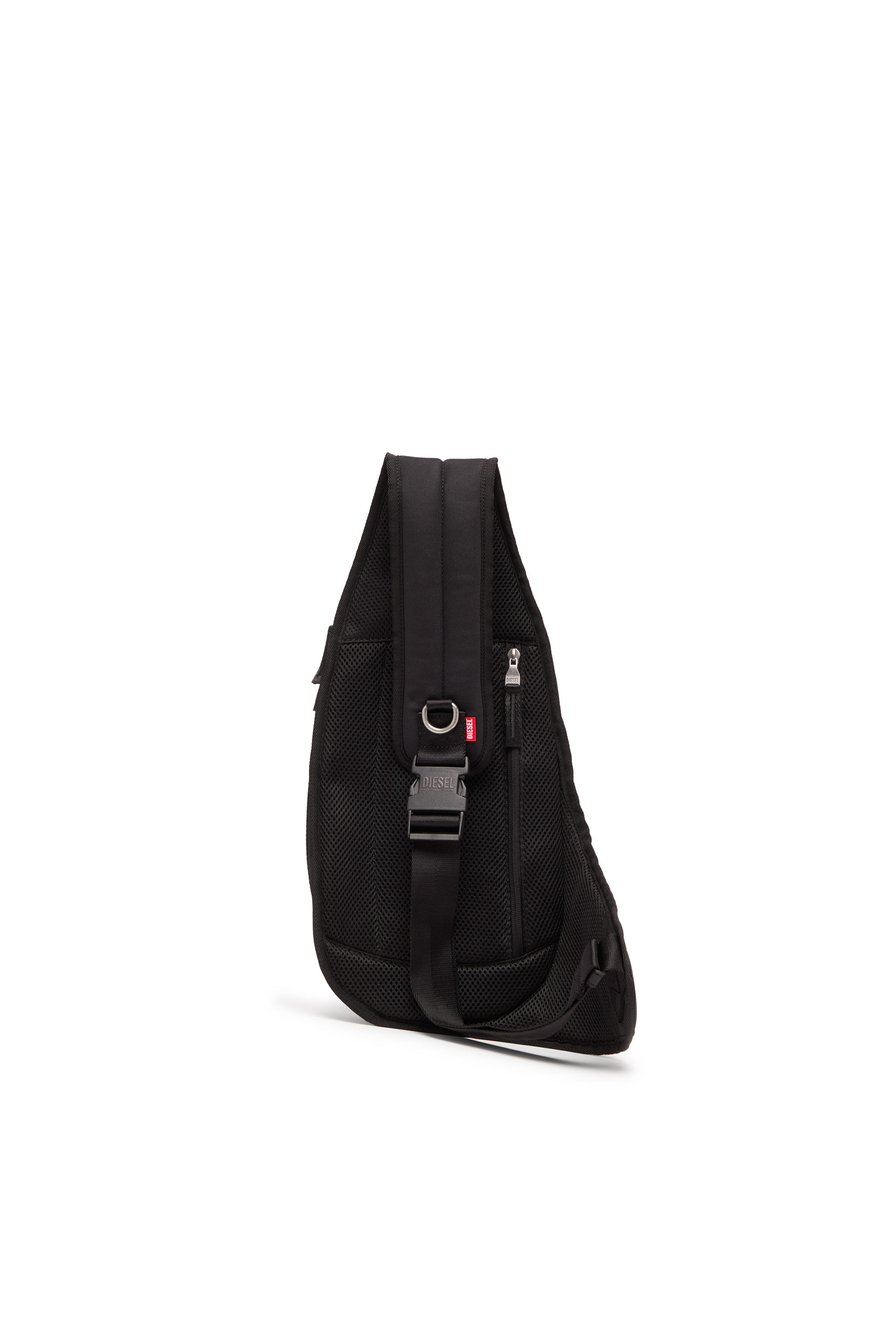 Diesel - 1DR-POD SLING BAG, Man 1DR-Pod Sling Bag - Hard shell sling backpack in Black - Image 2