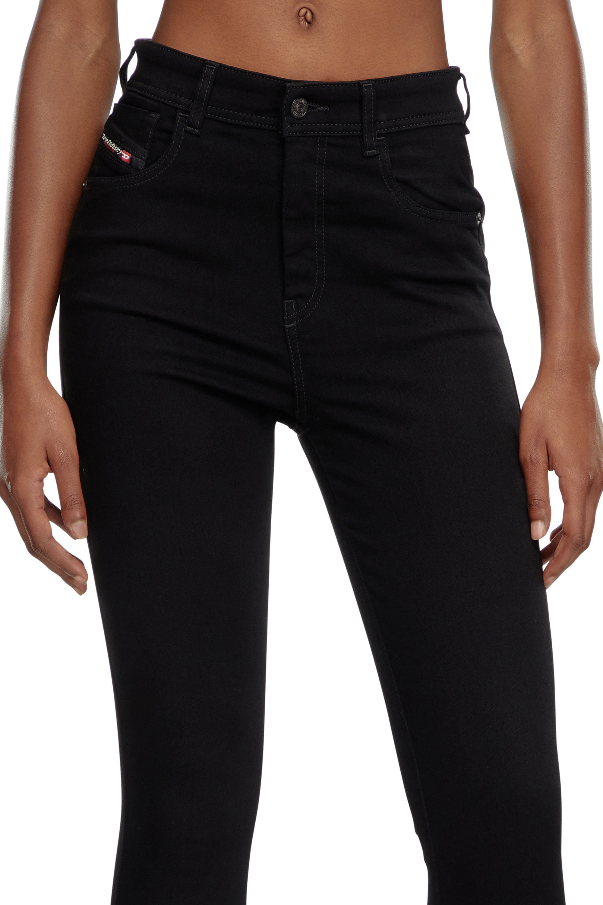 Diesel - Woman Super skinny Jeans 1984 Slandy-High 069EF, Black/Dark grey - Image 5