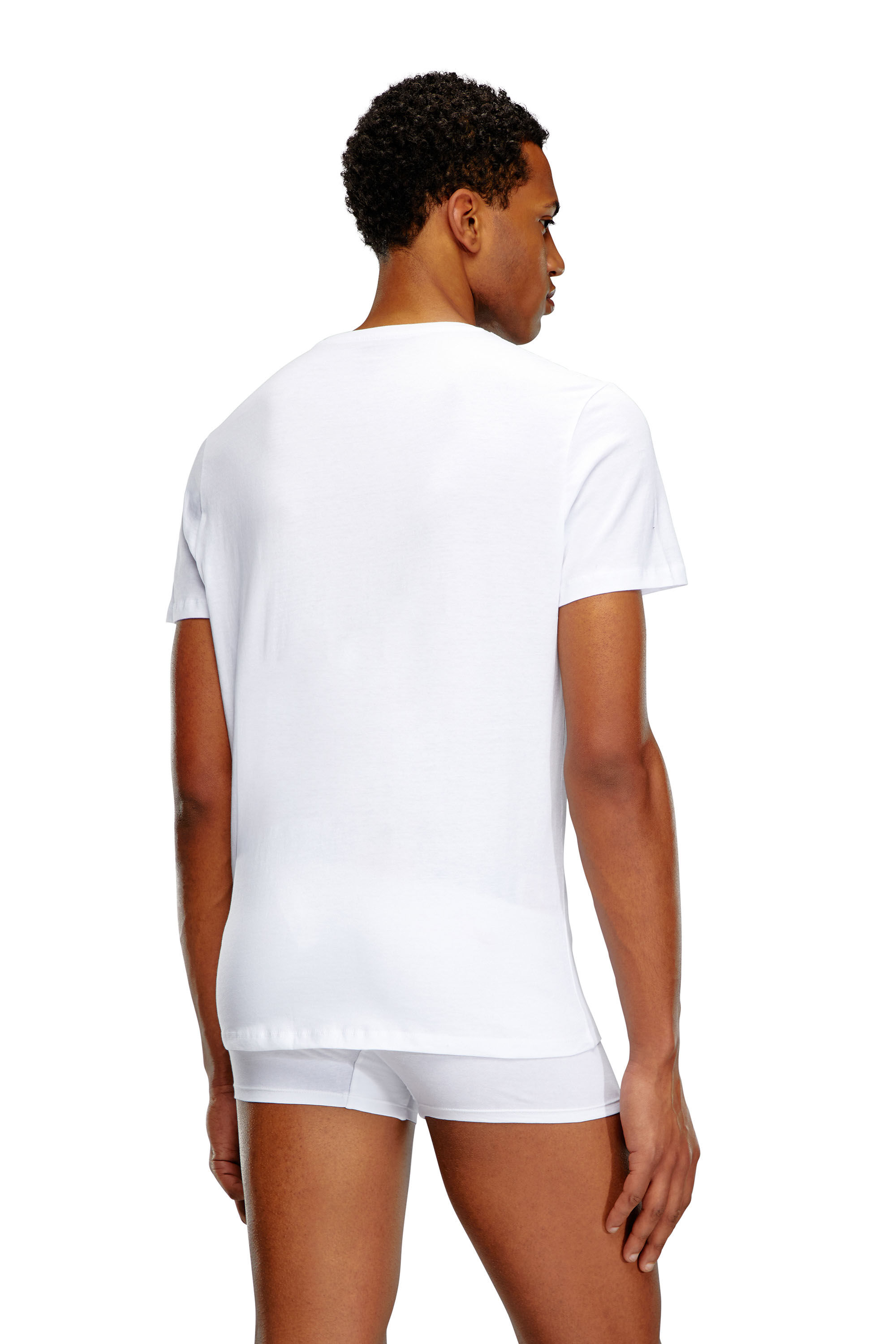 Diesel - UMTEE-JAKETHREEPACK, Man Three-pack crew-neck T-shirts in White - Image 4