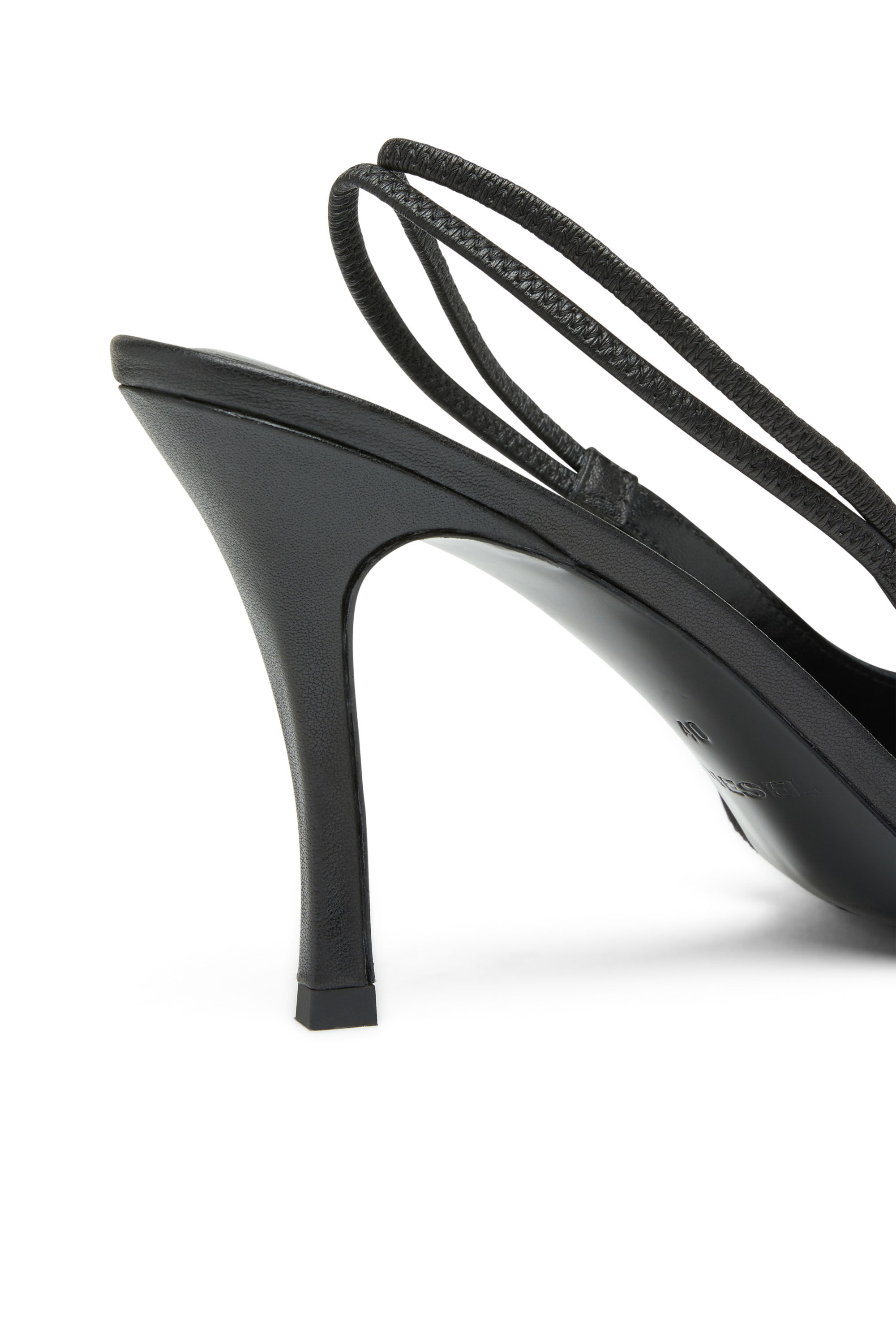 Diesel - D-VENUS SB, Woman D-Venus-Slingback pumps in nappa leather in Black - Image 4