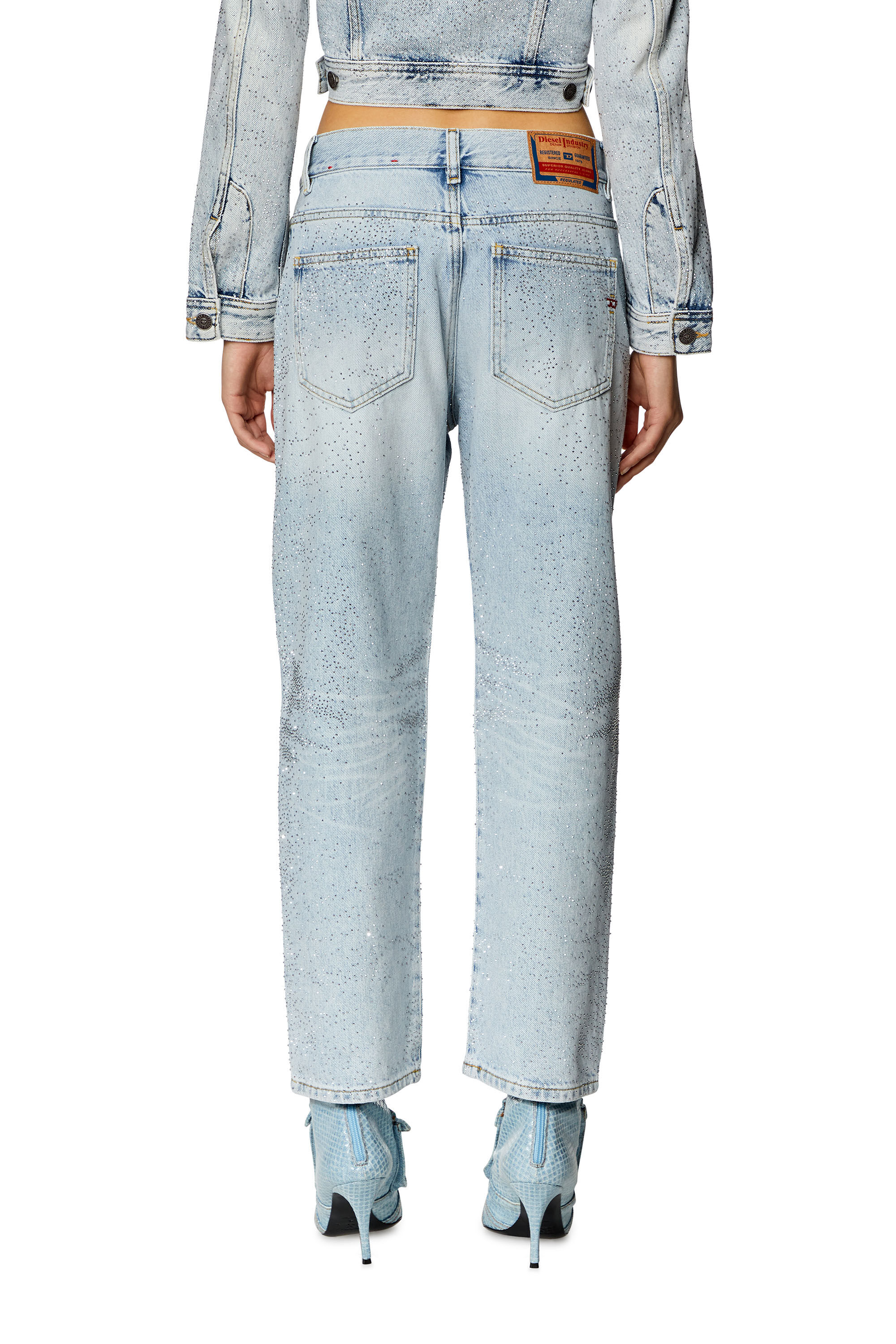 Diesel - Woman Boyfriend Jeans 2016 D-Air 09I86, Light Blue - Image 4