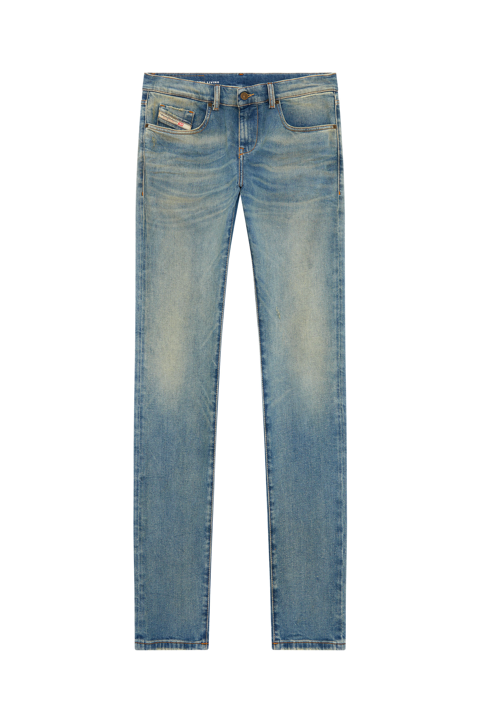 Diesel - Man Slim Jeans 2019 D-Strukt 09H50, Medium blue - Image 5