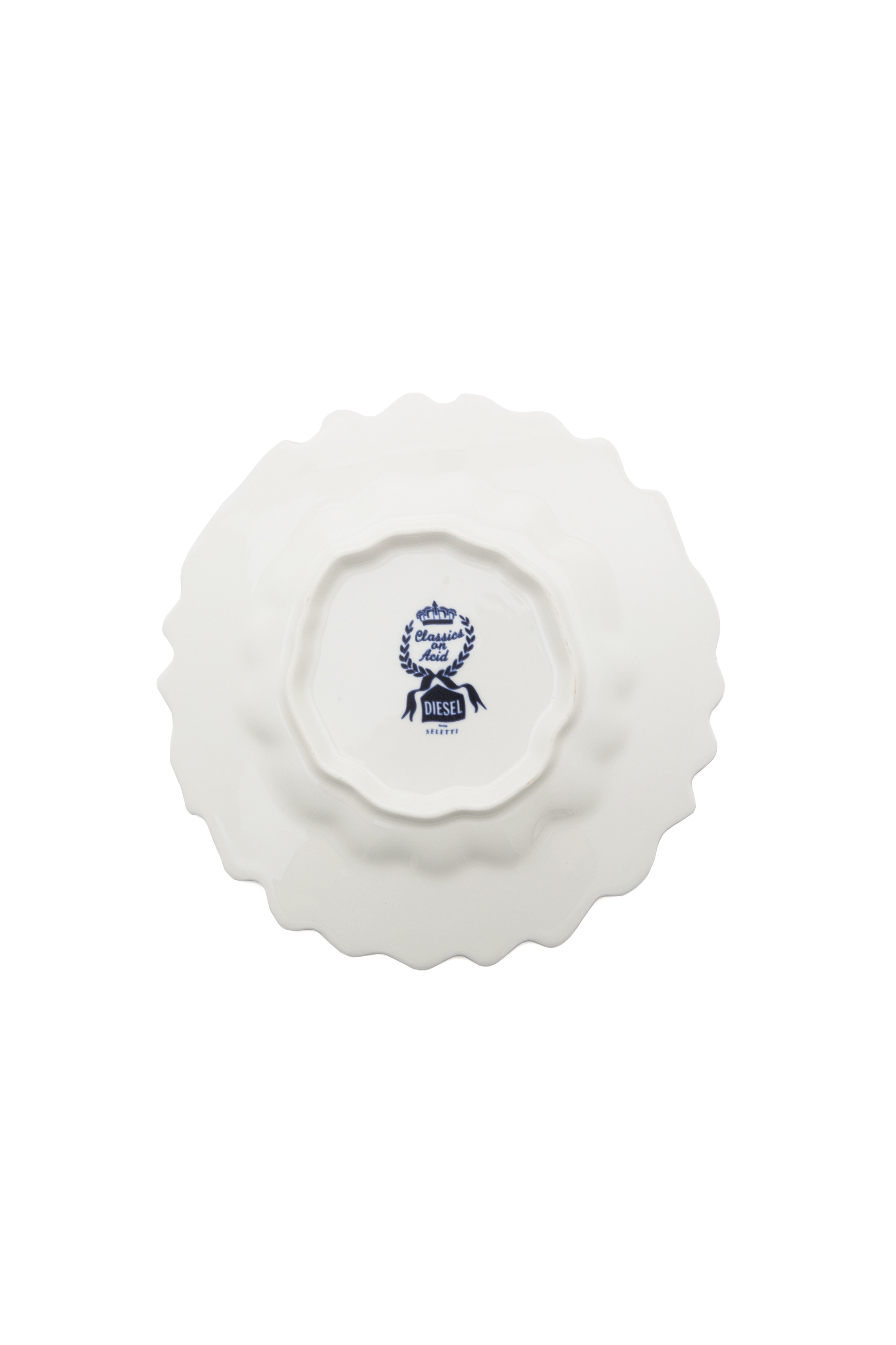 Diesel - 11232 DESSERT PLATE IN PORCELAIN "CLASSI, Unisex Porcelain dessert plate in Multicolor - Image 2