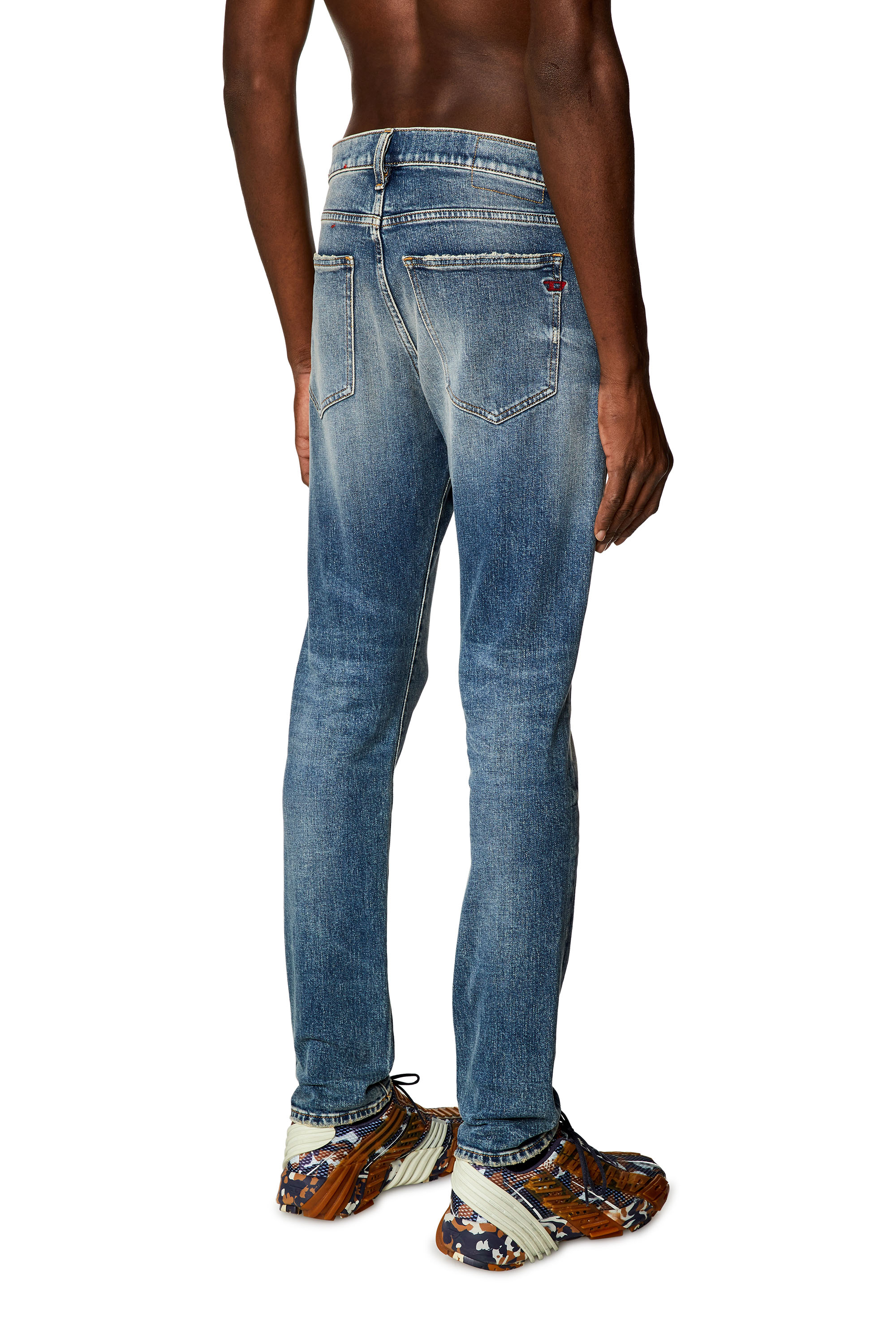 Diesel - Man Slim Jeans 2019 D-Strukt E07L1, Medium blue - Image 3