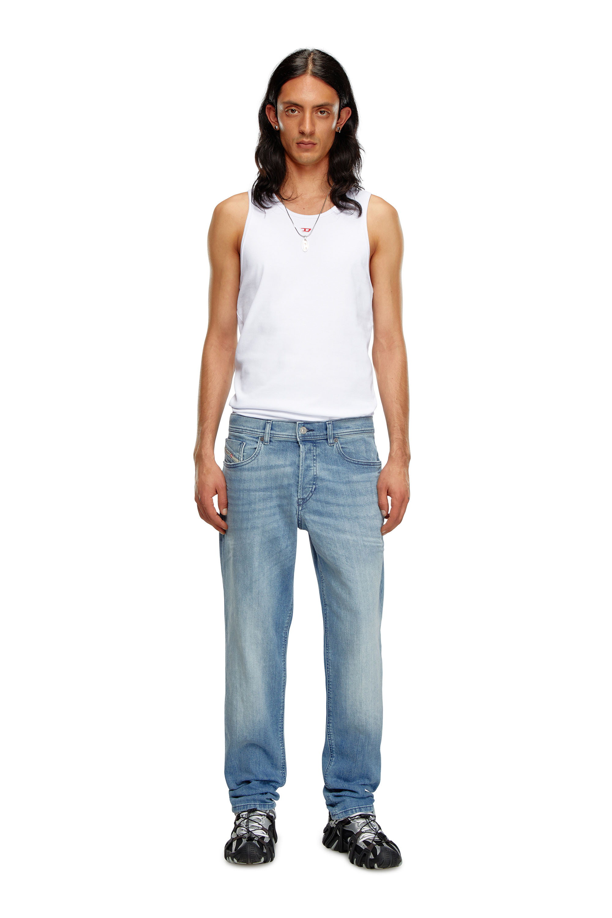 Diesel - Man Tapered Jeans 2023 D-Finitive 0GRDI, Light Blue - Image 1