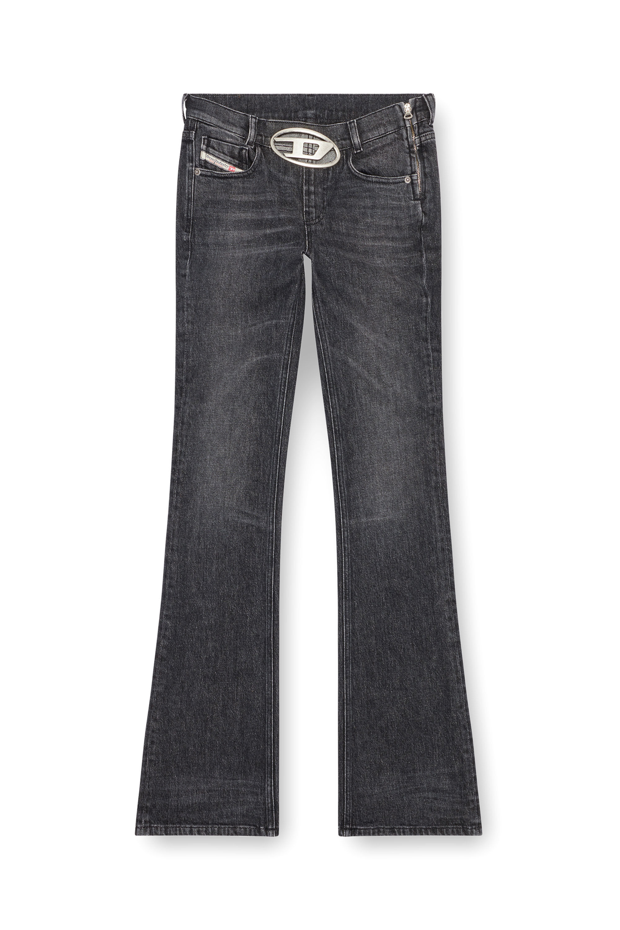 Diesel - Woman Bootcut and Flare Jeans 1969 D-Ebbey 0CKAH, Black/Dark grey - Image 2