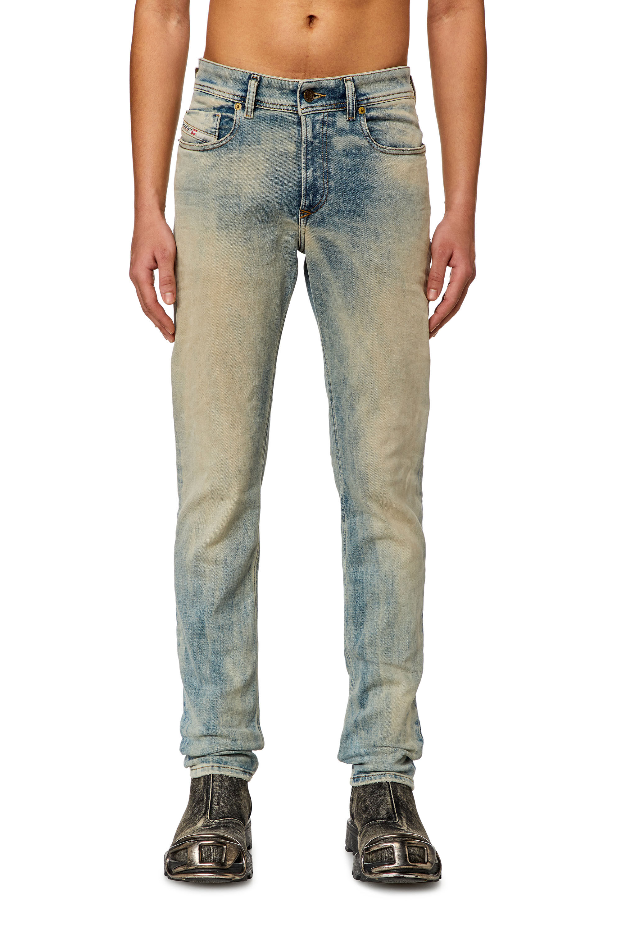 Diesel - Man Skinny Jeans 1979 Sleenker 09H75, Light Blue - Image 3