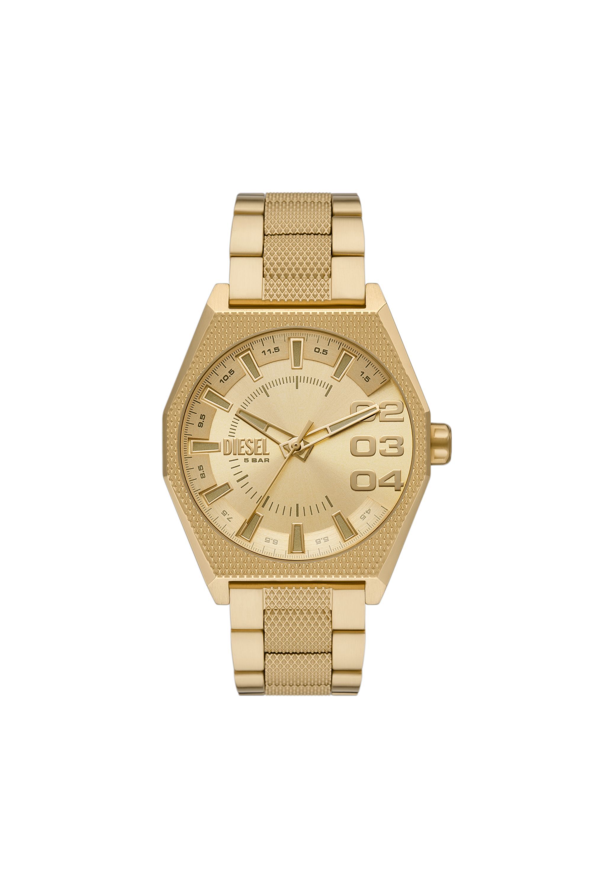 Diesel - DZ2173, Man Scraper Stainless Steel Watch in Oro - Image 1