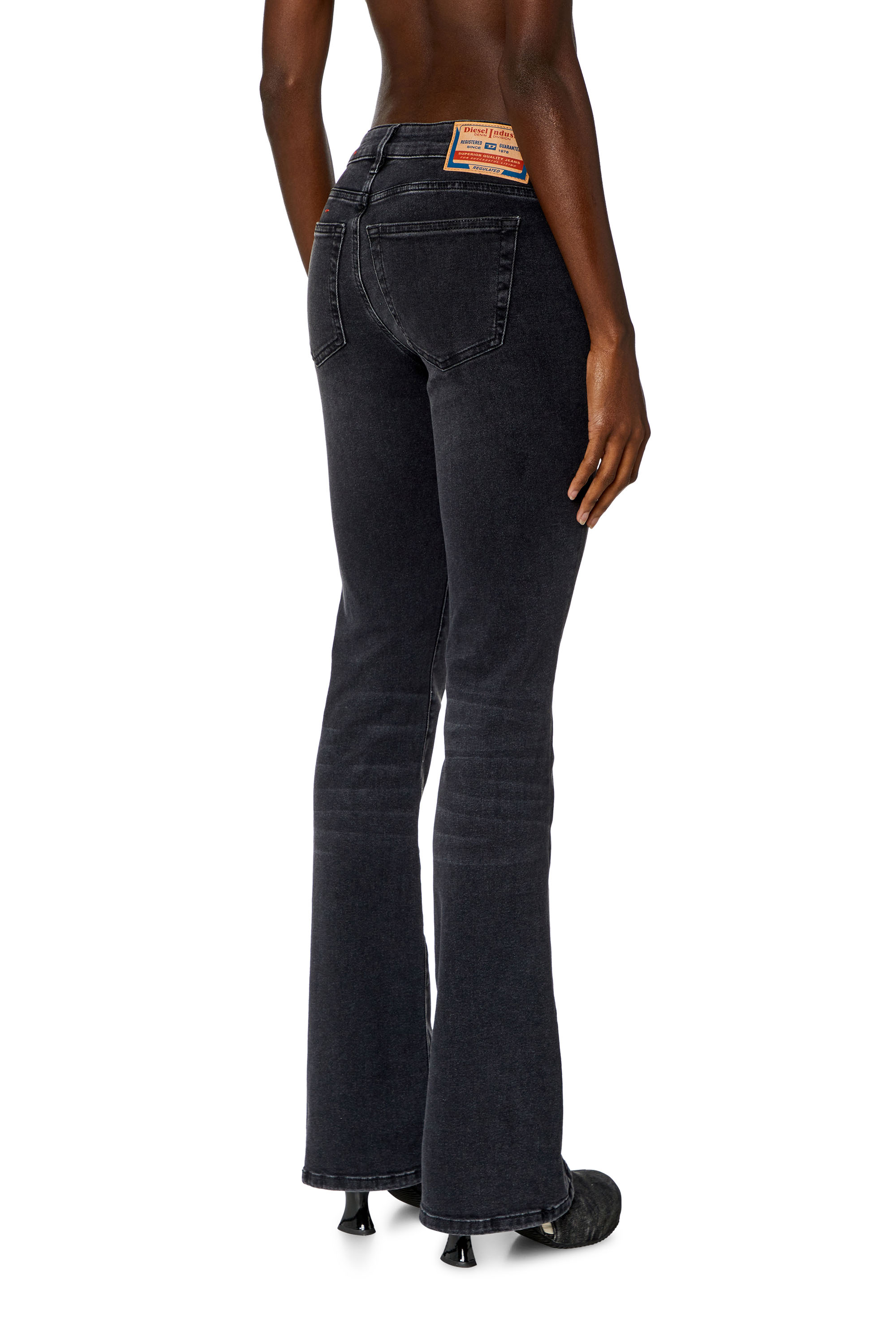 Diesel - Woman Bootcut and Flare Jeans 1969 D-Ebbey 0PFAS, Black/Dark grey - Image 4