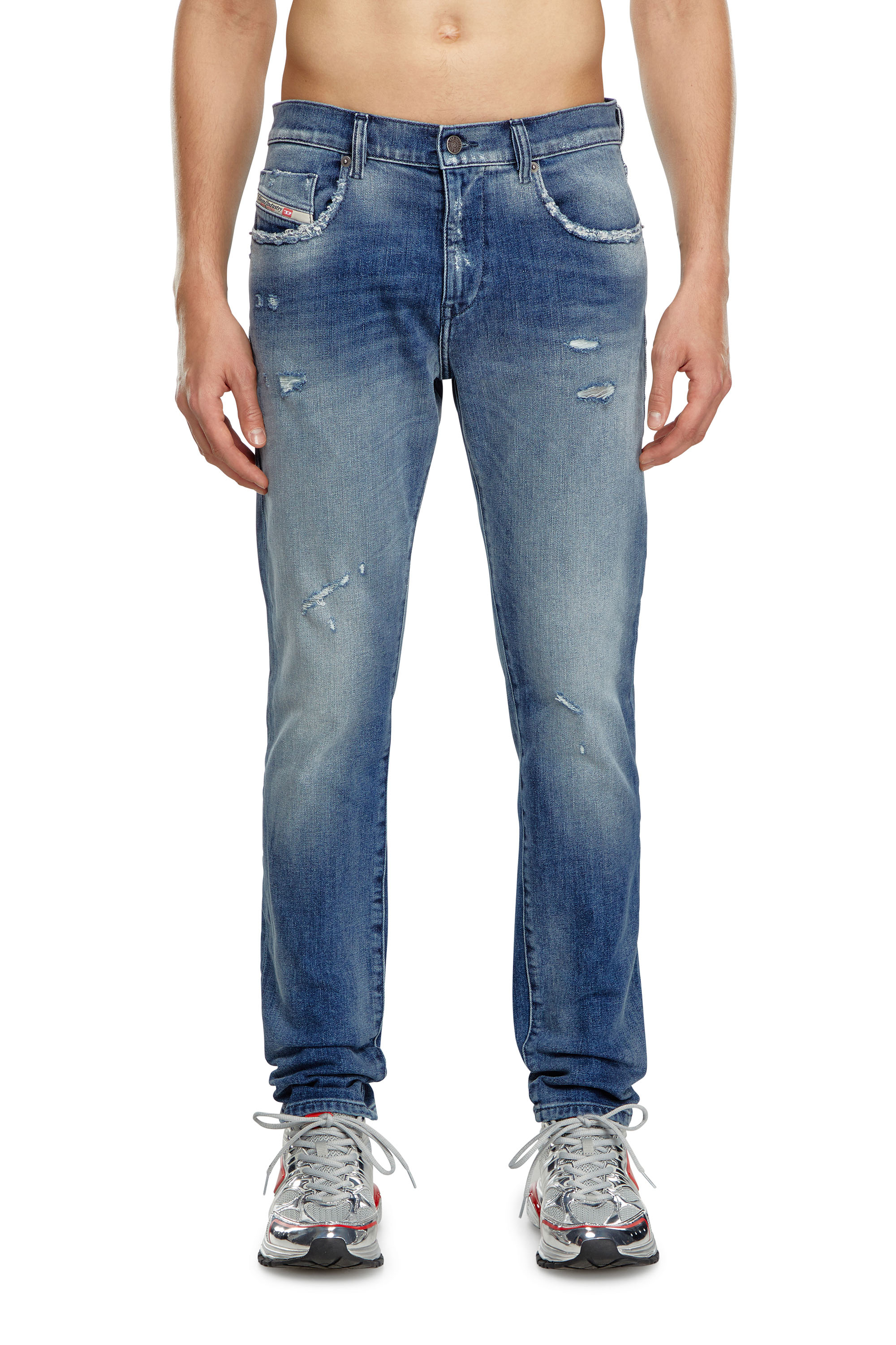 Diesel - Man's Slim Jeans 2019 D-Strukt 09J61, Medium blue - 1