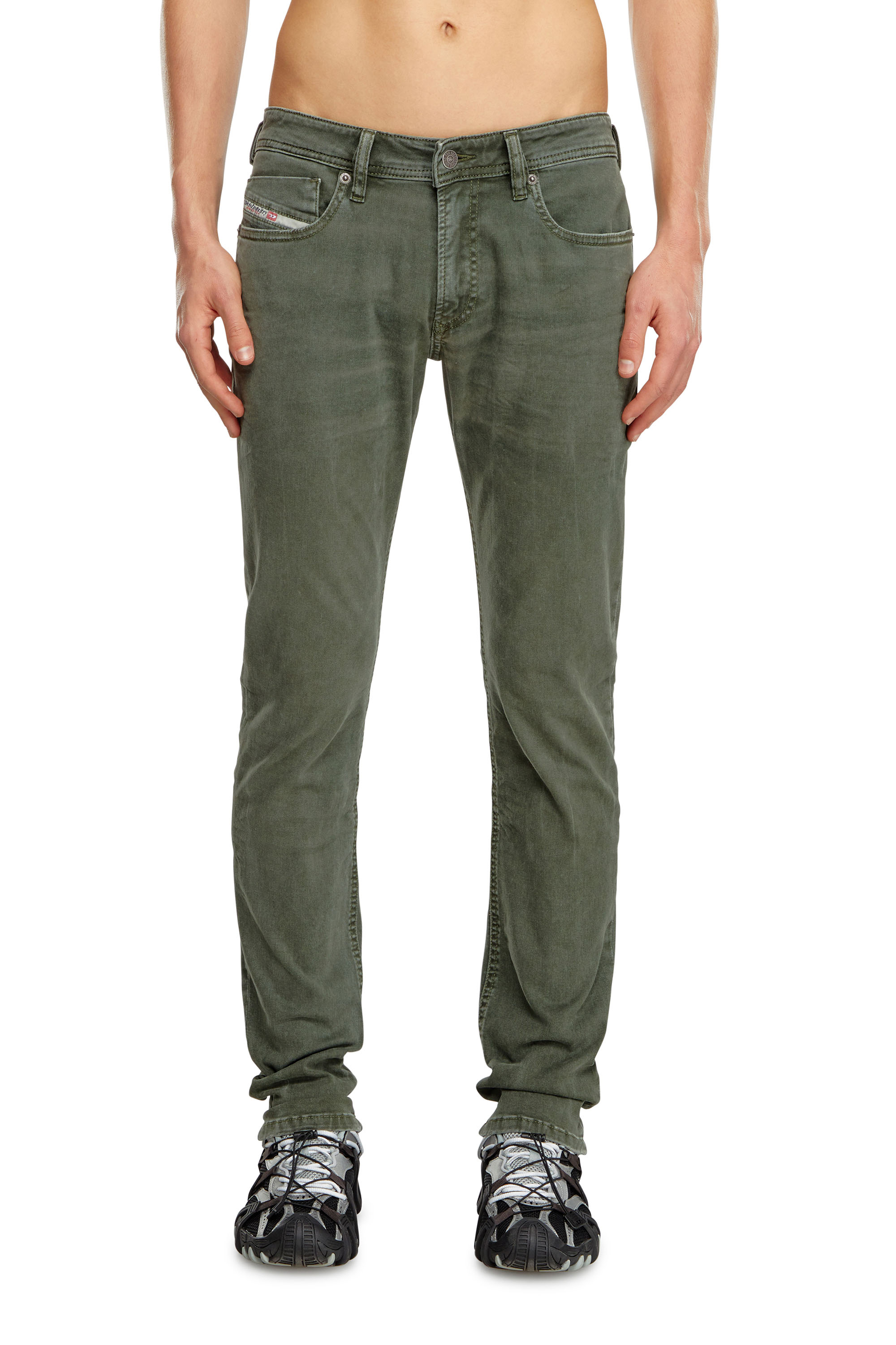 Diesel - Man's Skinny Jeans 1979 Sleenker 0ENAK, Green - 1