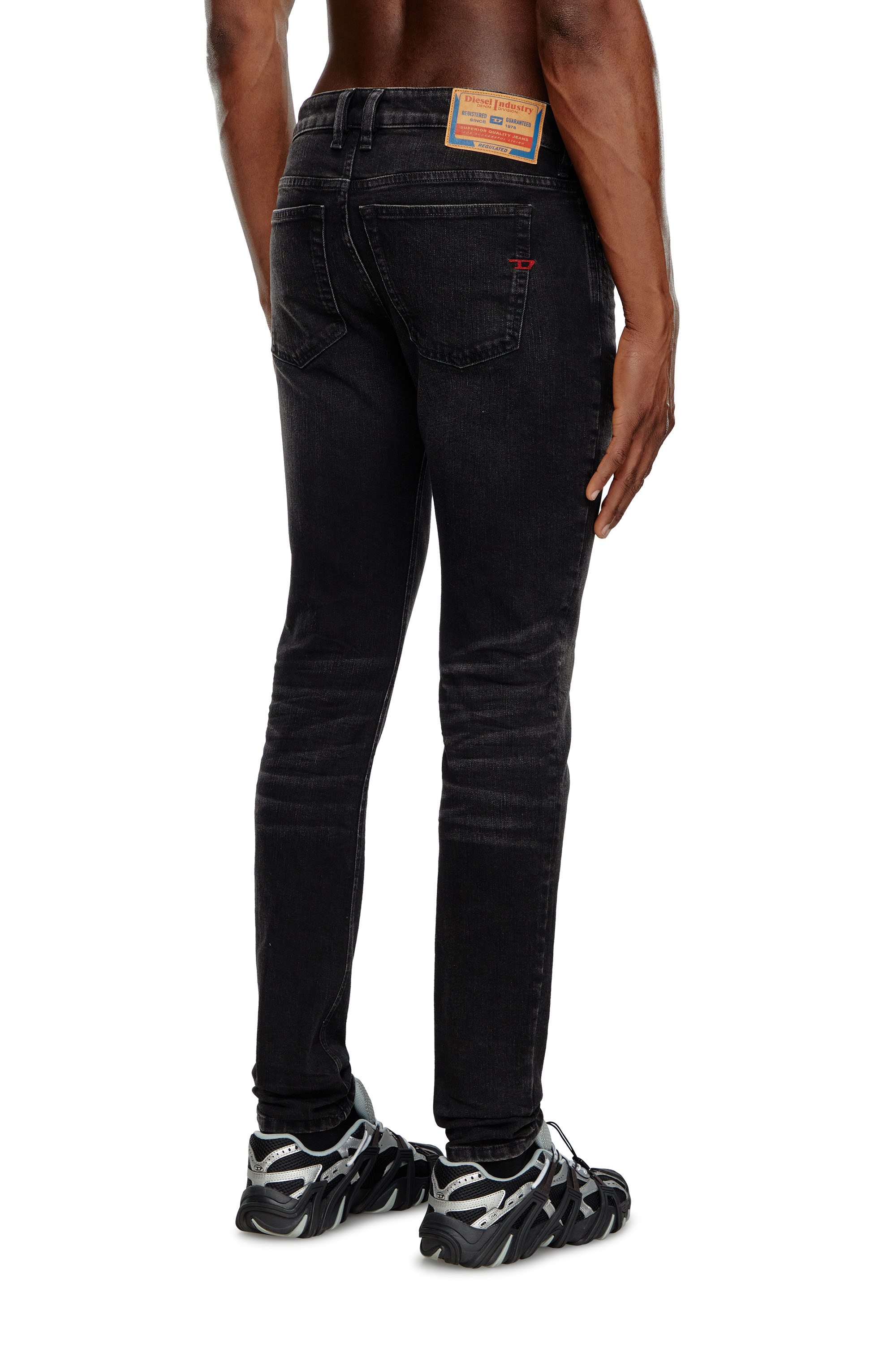 Diesel - Man's Skinny Jeans 1979 Sleenker 0GRDA, Black/Dark grey - 4