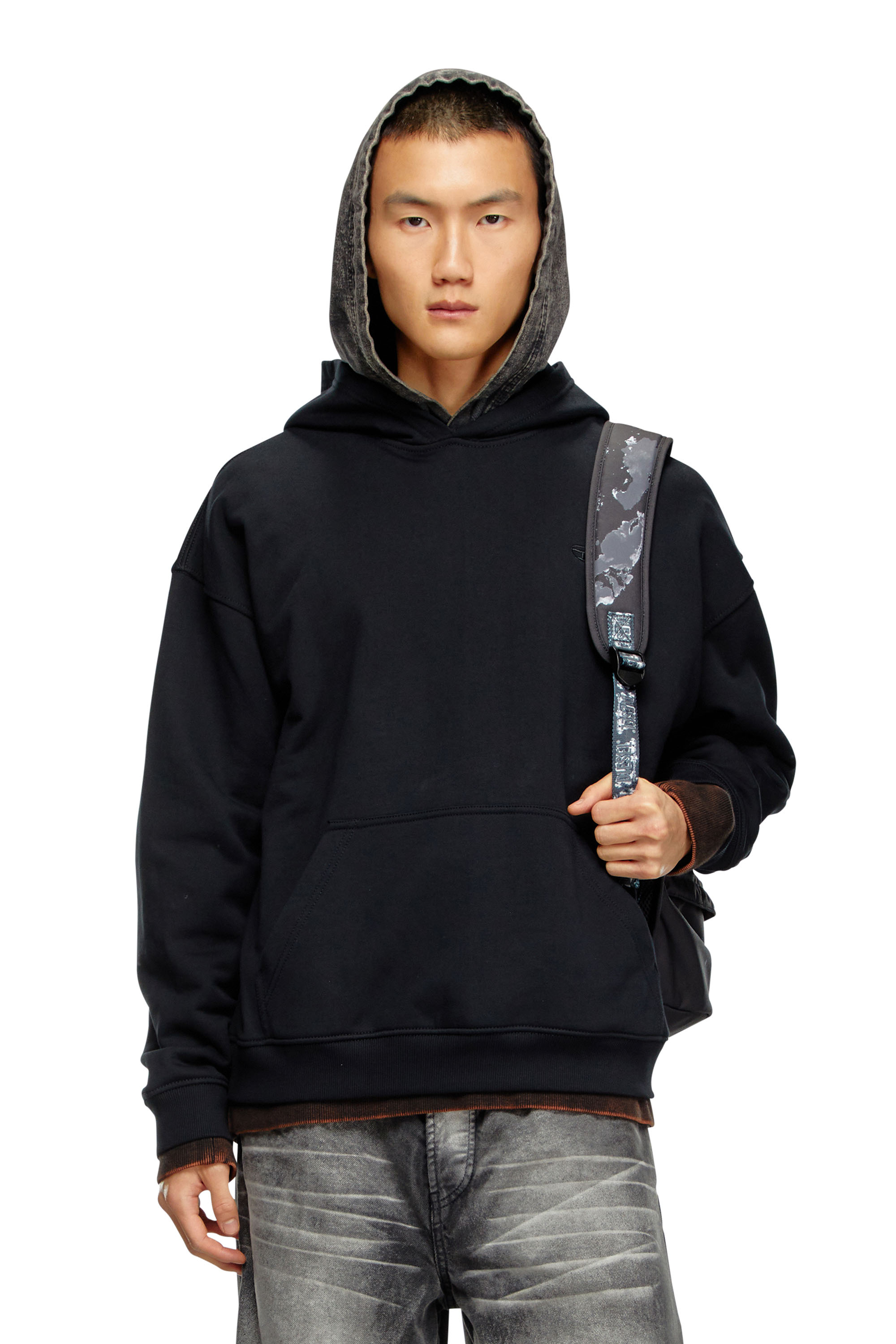 Diesel - S-BOXT-HOOD-BLEACH, Man Hoodie with bleached logo in Multicolor - Image 4