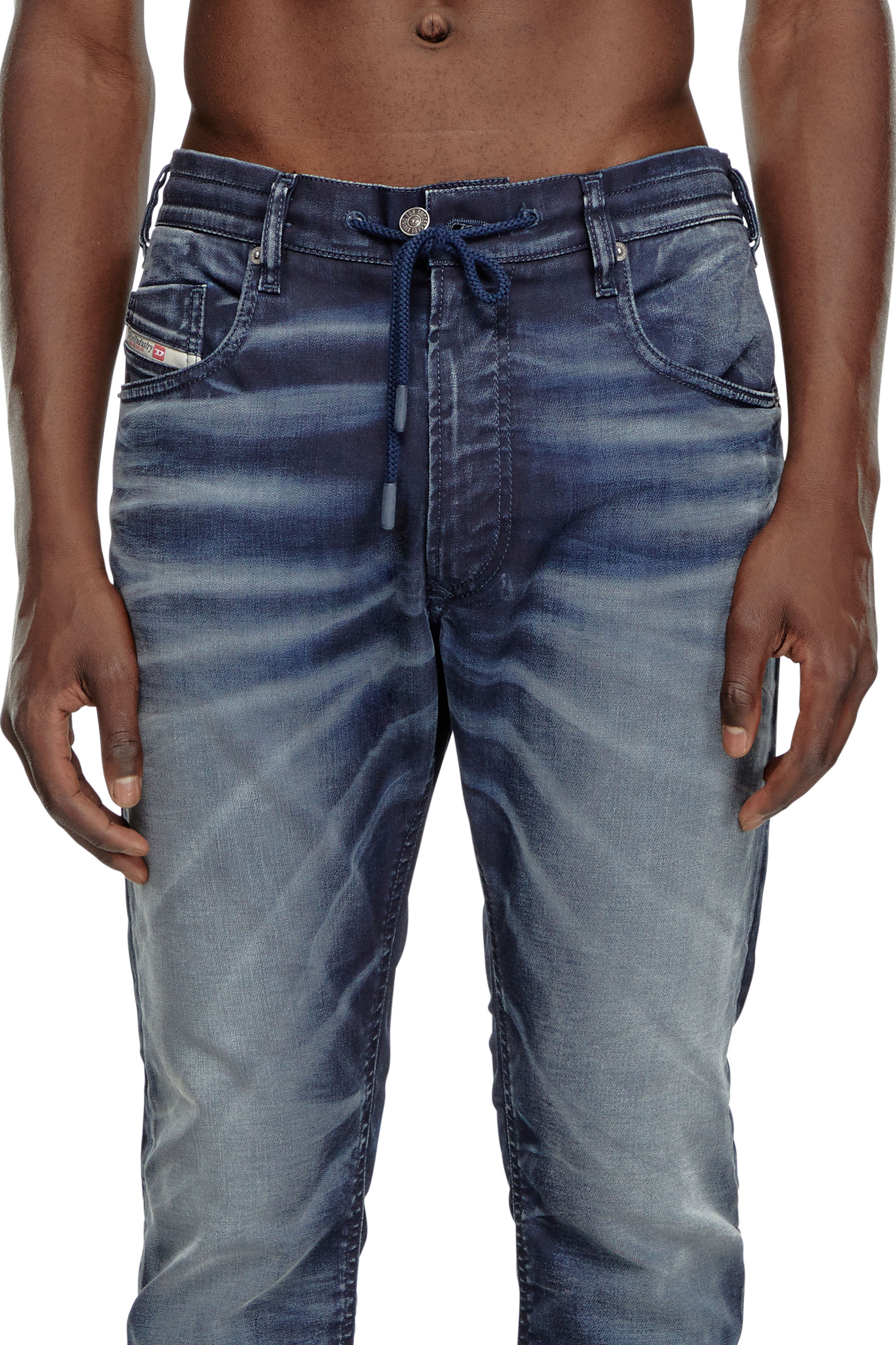 Diesel - Man's Regular 2030 D-Krooley Joggjeans® 068MD, Dark Blue - 5