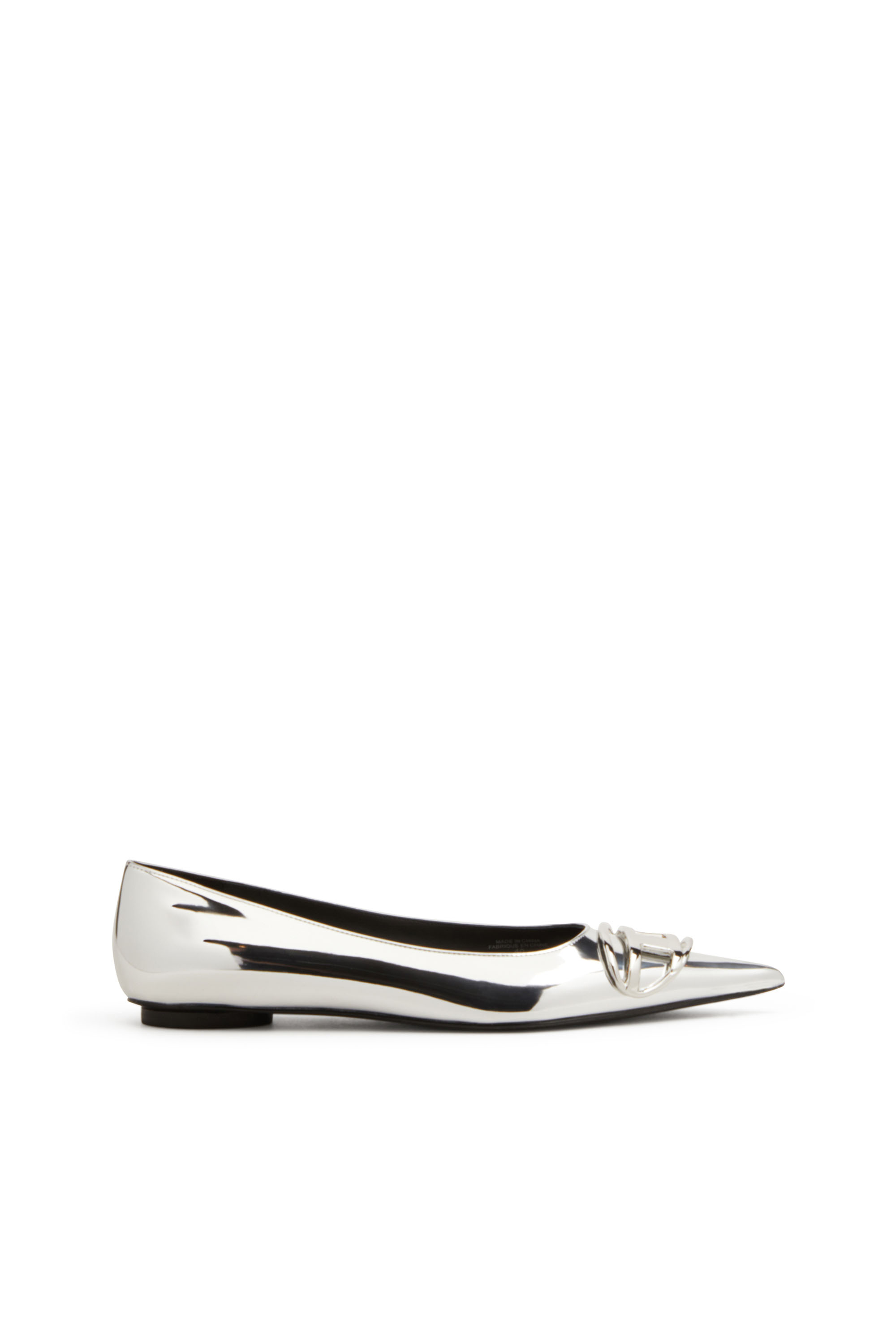 Diesel - D-VENUS BAL, Woman D-Venus-Ballerina flats with mirror finish in Silver - Image 1