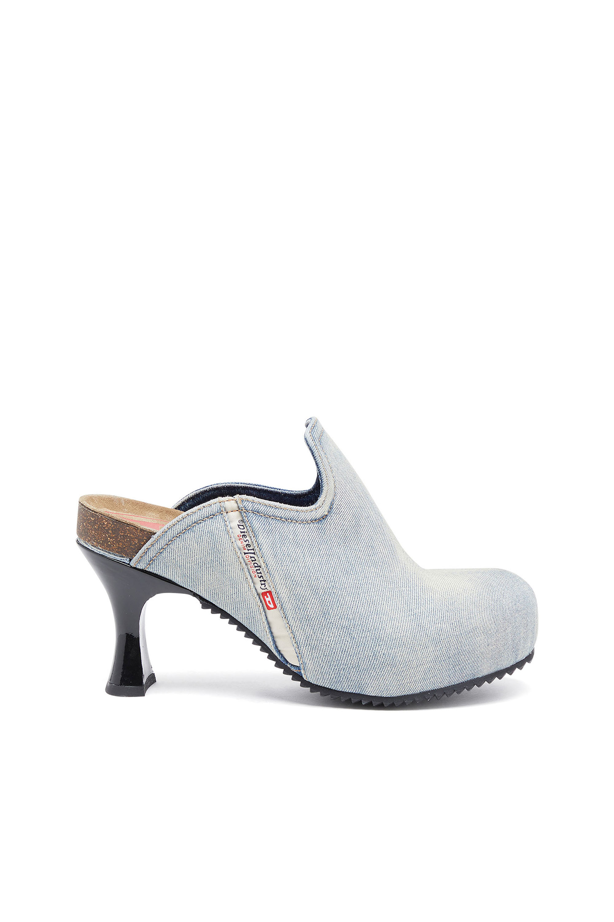 Diesel - D-WOODSTOCK ML W, Woman D-Woodstock-Denim mules in Blue - Image 1