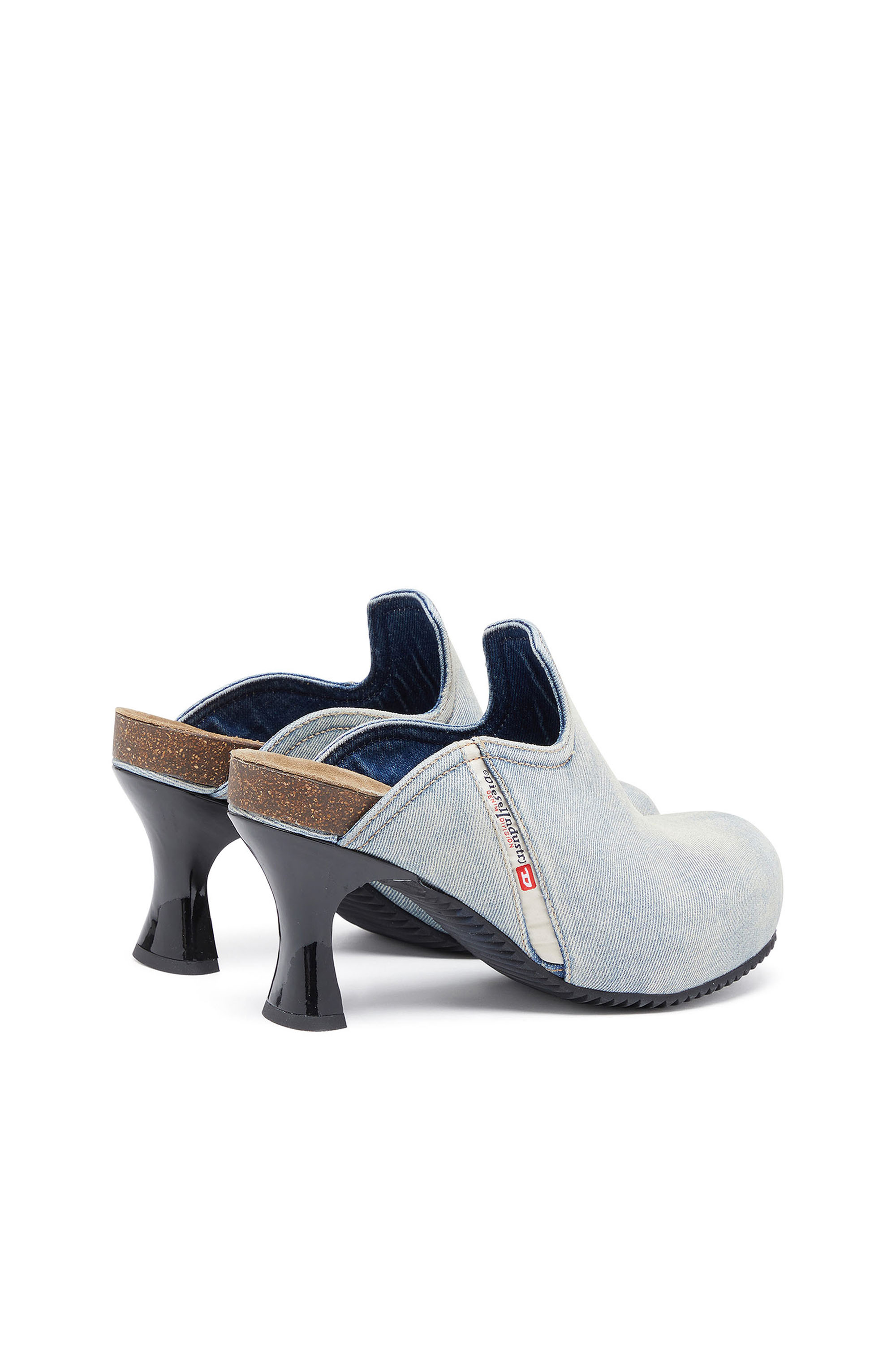 Diesel - D-WOODSTOCK ML W, Woman D-Woodstock-Denim mules in Blue - Image 3