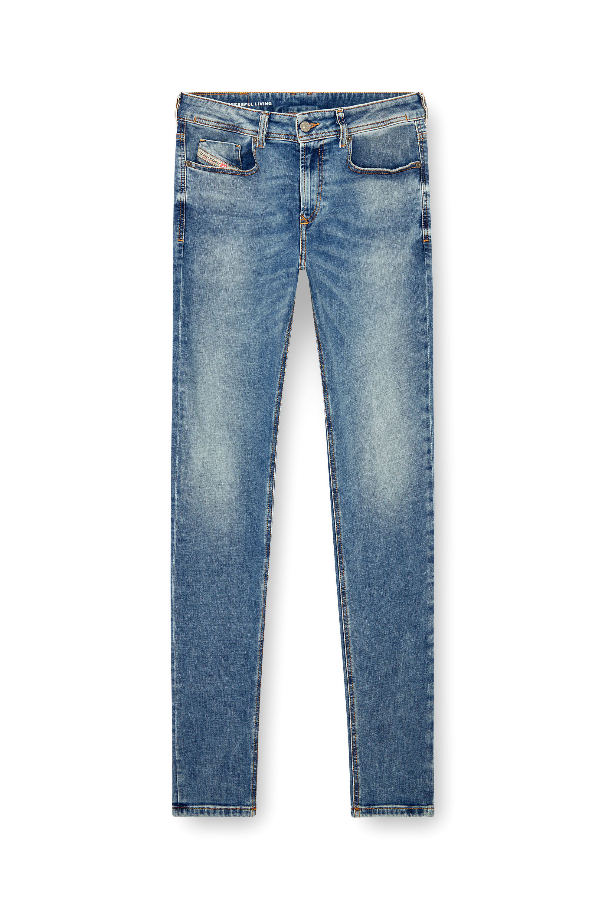 Diesel - Man's Skinny Jeans 1979 Sleenker 09J21, Light Blue - 3