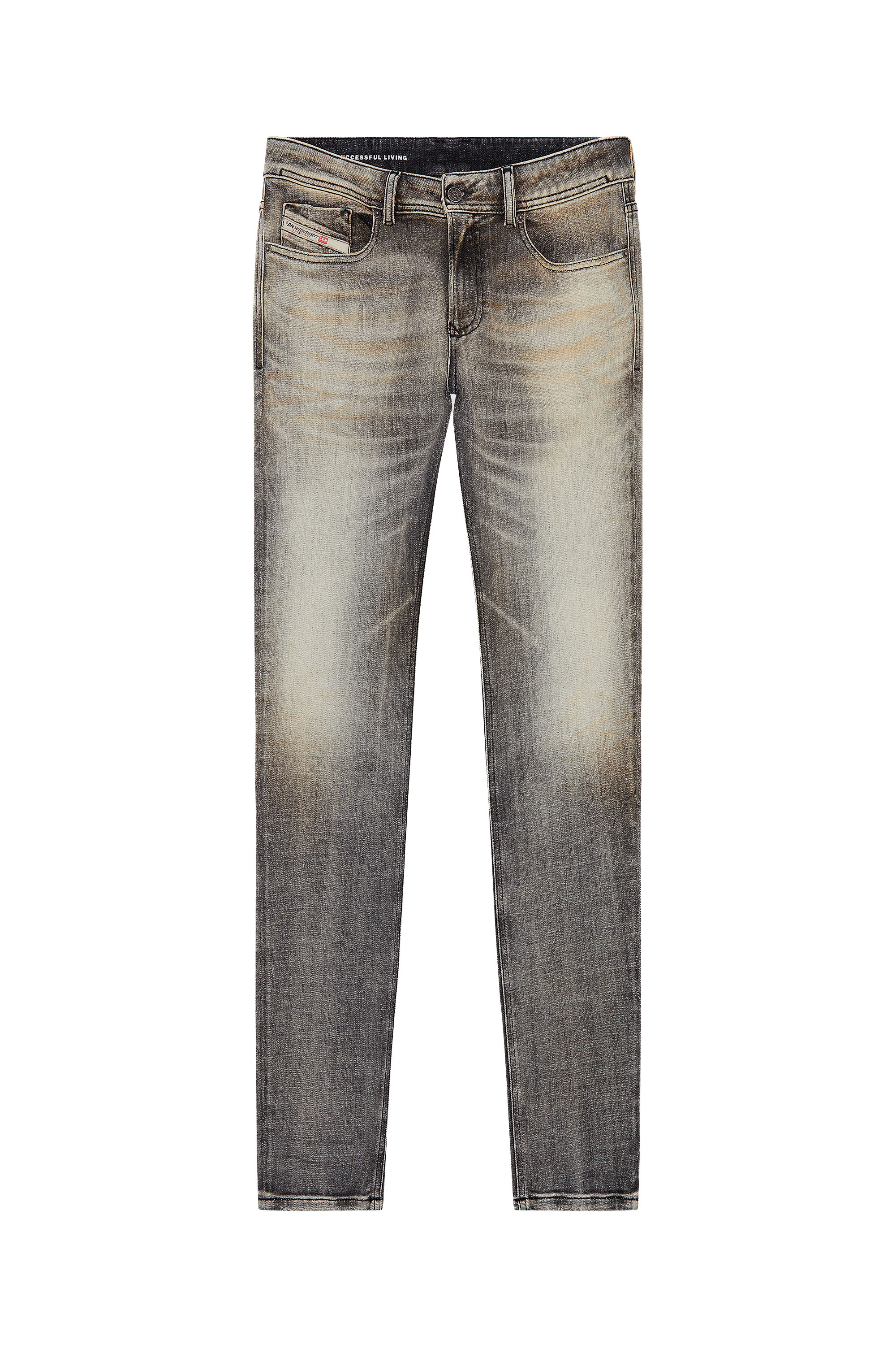 Diesel - Man's Skinny Jeans 1979 Sleenker 09H74, Grey - 3