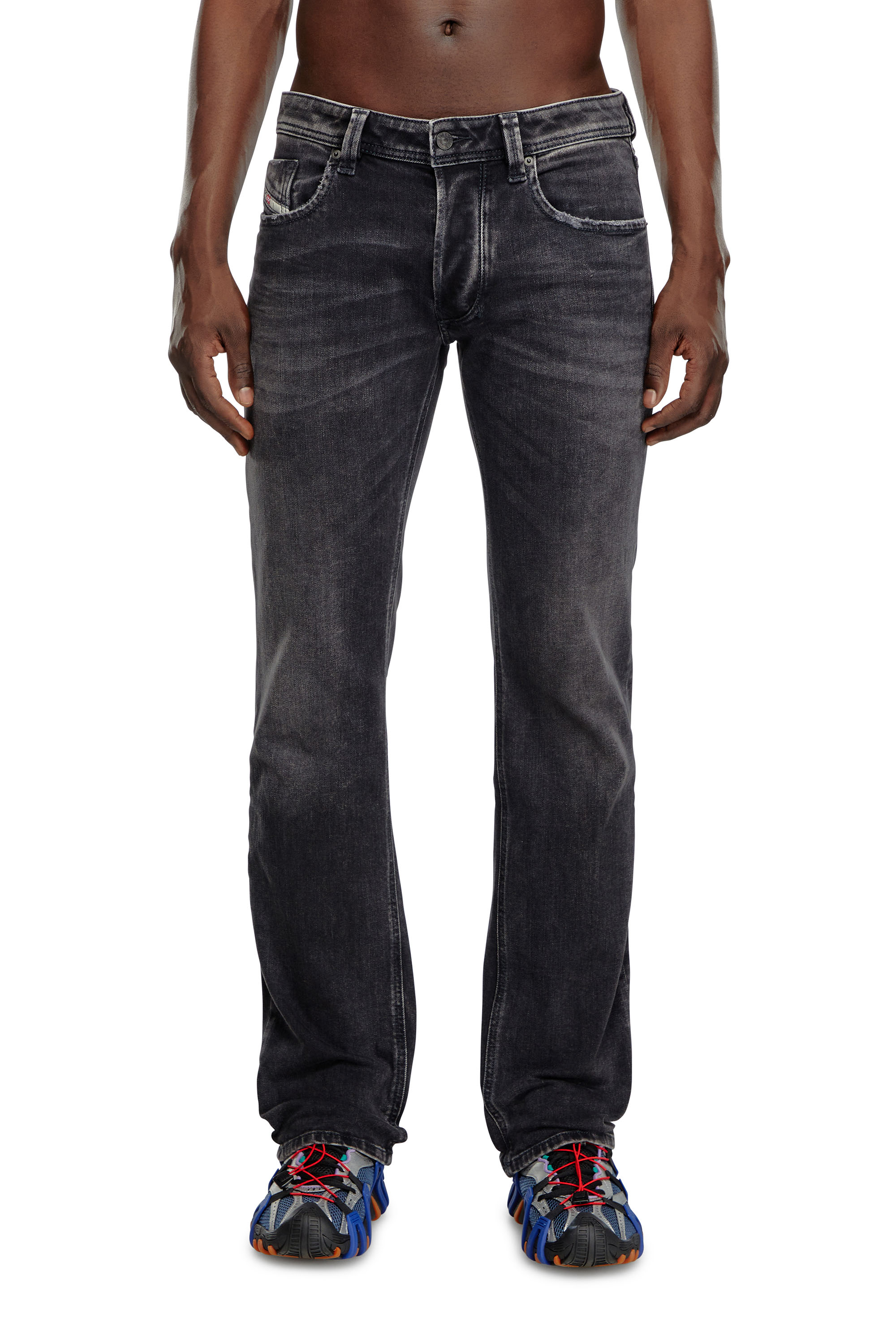 Diesel - Man's Regular Jeans 1985 Larkee 09K51, Black/Dark grey - 1