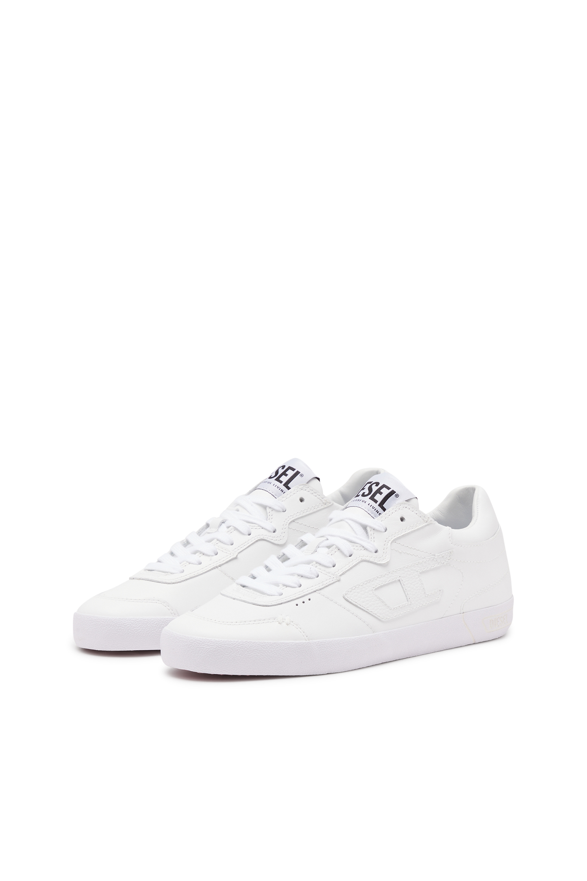 Diesel - S-LEROJI LOW W, Woman S-Leroji Low-Low-top sneakers in smooth leather in White - Image 8