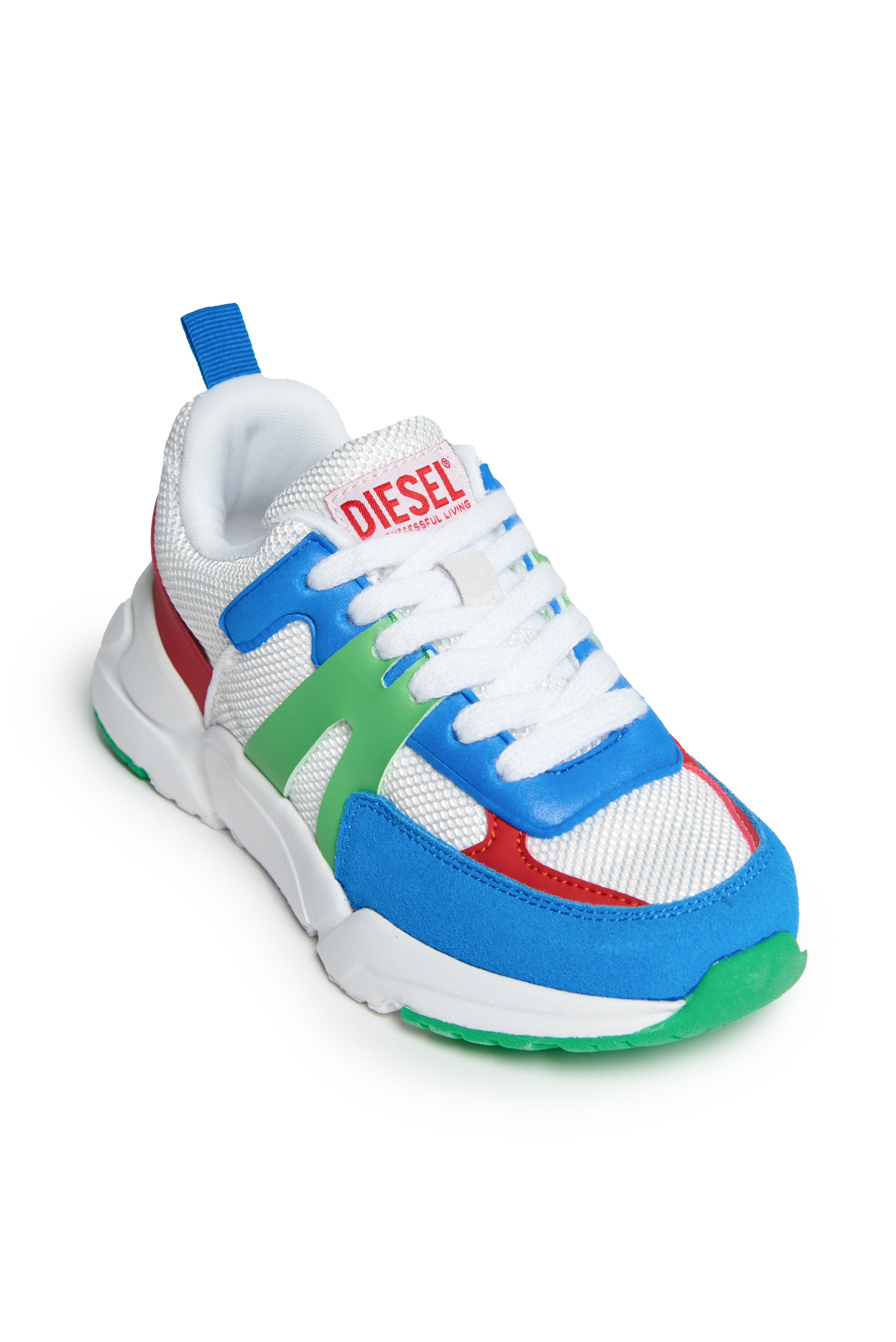 Diesel - S-MILLENIUM LC PRO, Unisex Sneakers in metallic mesh and suede in Multicolor - Image 4