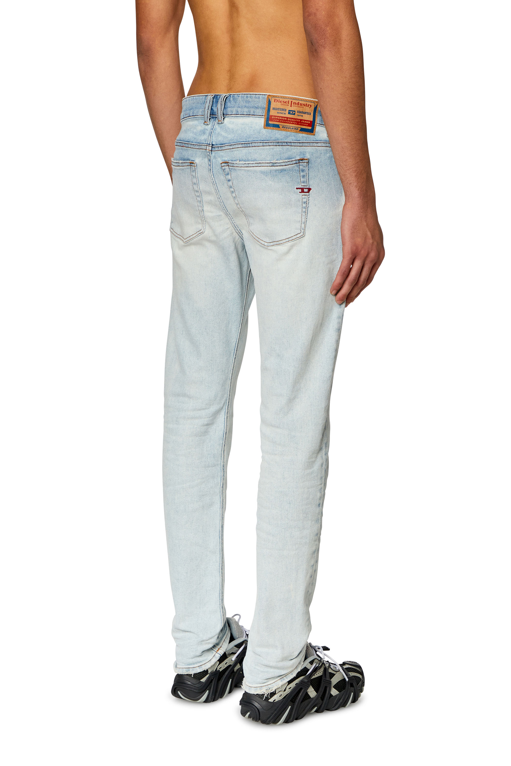 Diesel - Man's Skinny Jeans 1979 Sleenker 09H73, Light Blue - 4