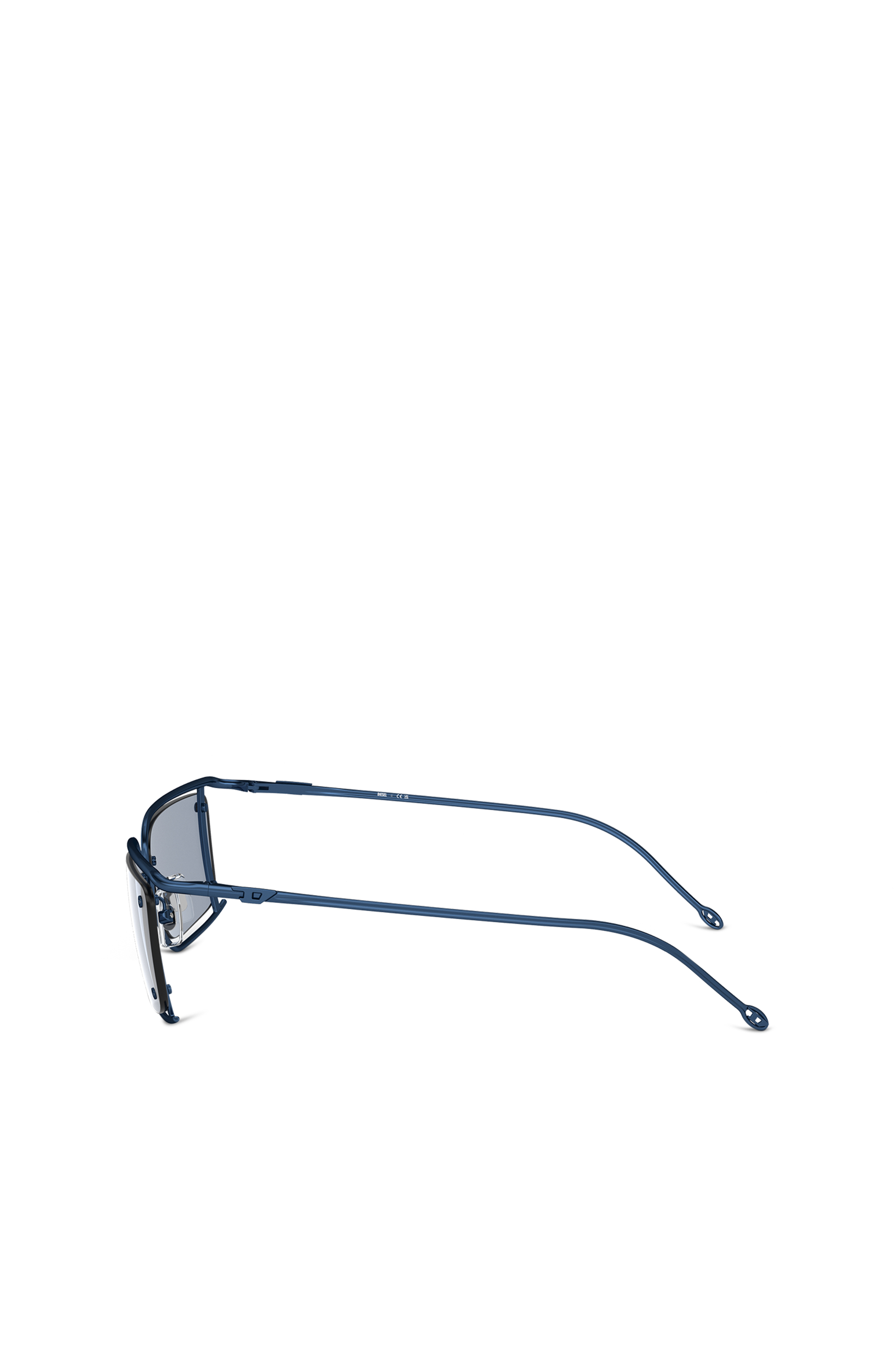 Diesel - 0DL1002, Unisex Rectangle sunglasses in Blue - Image 2