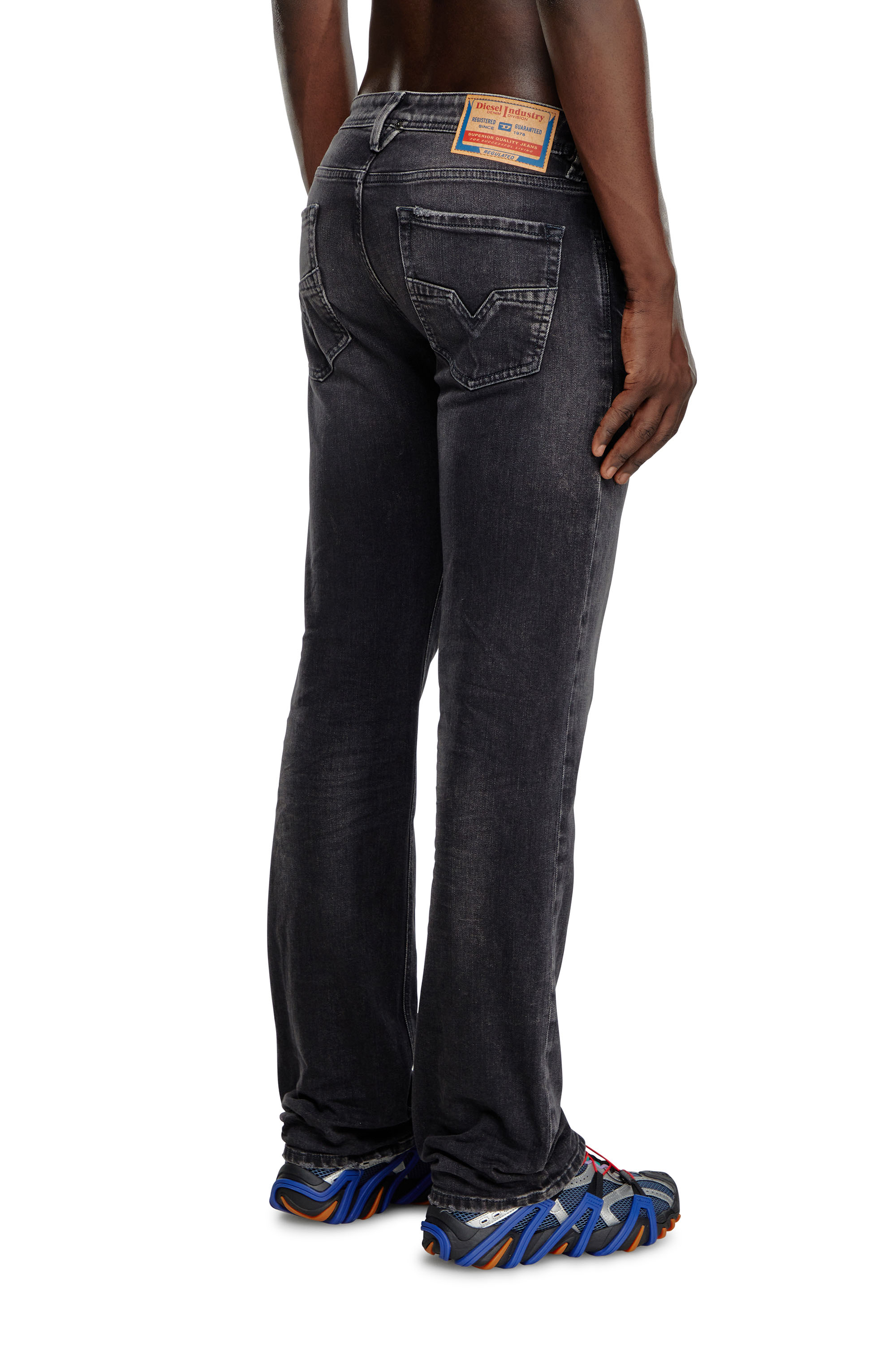 Diesel - Man's Regular Jeans 1985 Larkee 09K51, Black/Dark grey - 4