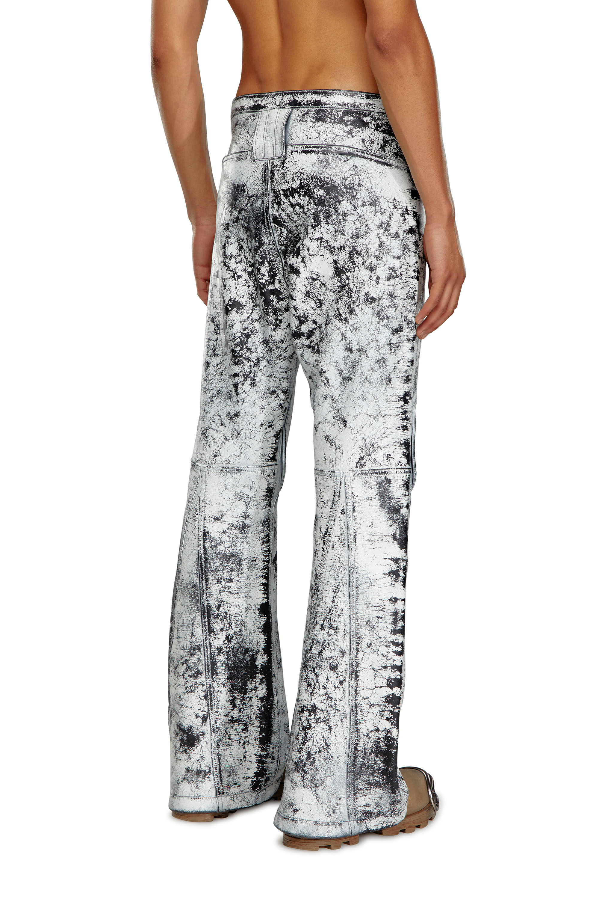 Diesel - P-GEN, Man Treated leather pants in Multicolor - Image 4