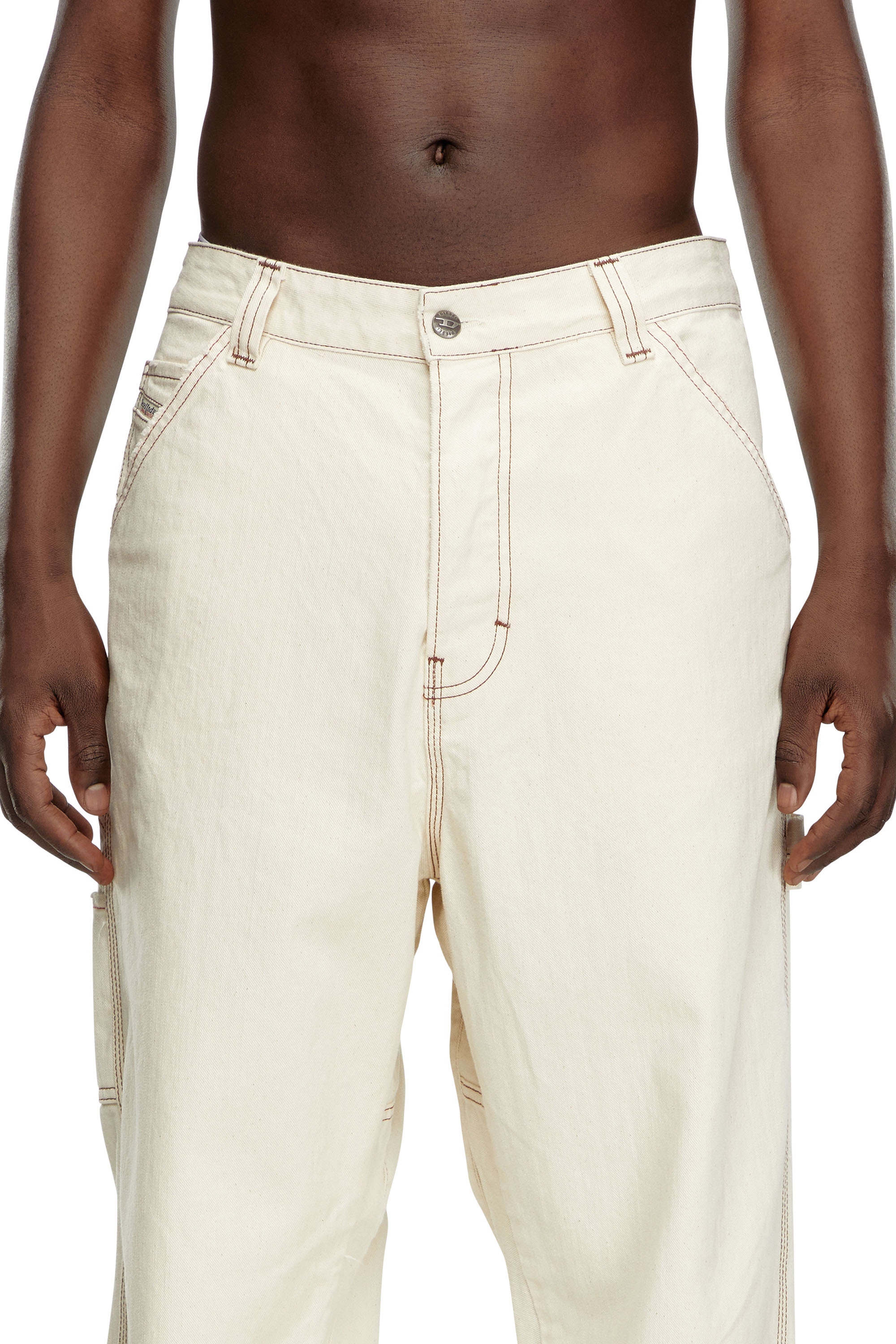 Diesel - Man's Relaxed Jeans D-Livery 0GRDQ, White - 5