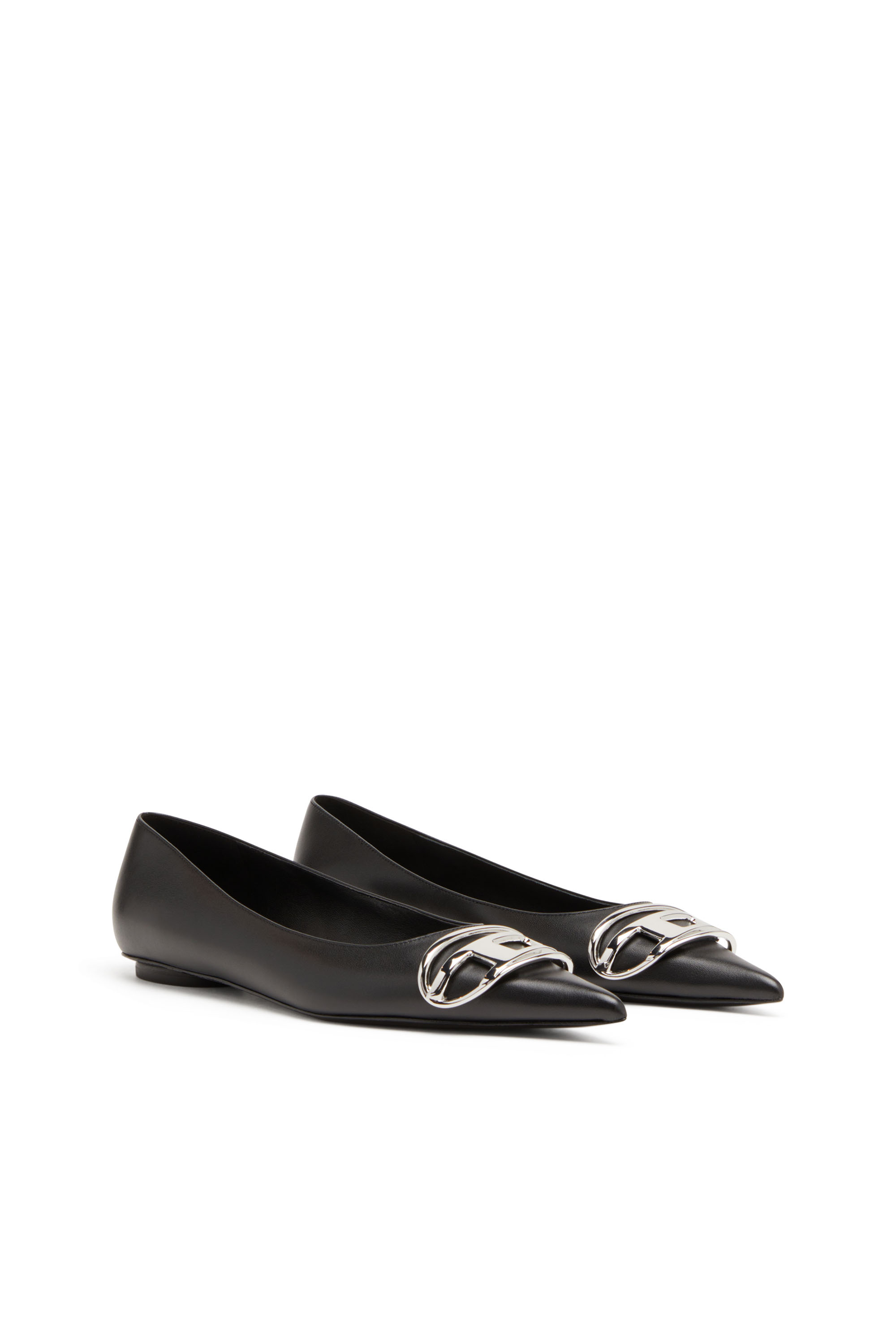 Diesel - D-VENUS BAL, Woman D-Venus-Ballerina flats in nappa leather in Black - Image 2