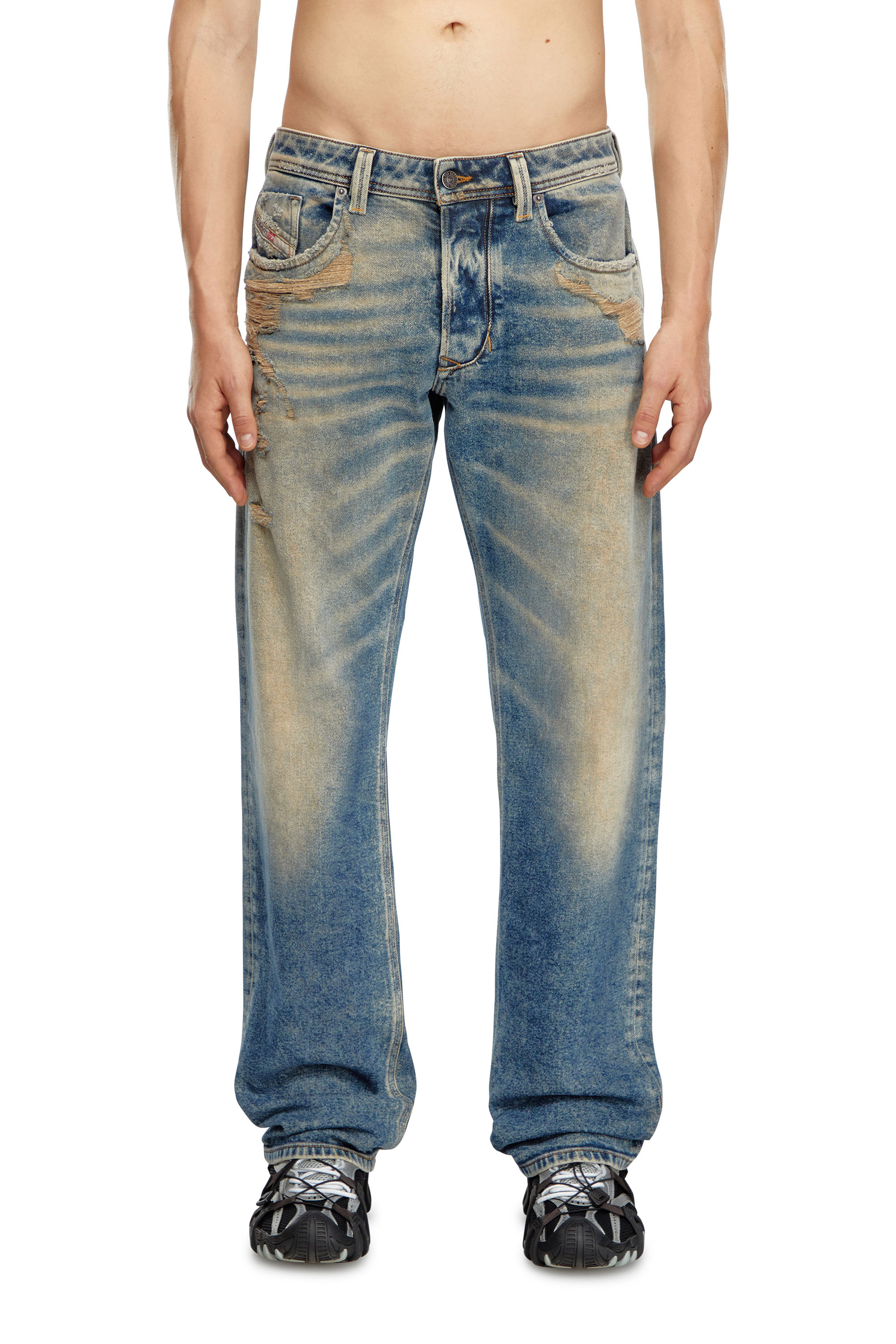 Diesel - Man's Regular Jeans 1985 Larkee 09K32, Medium blue - 1