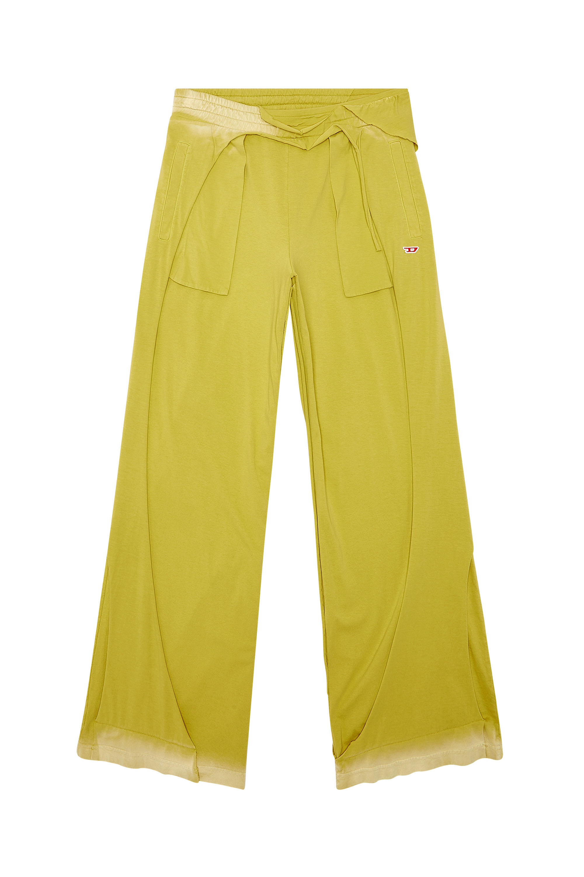 Diesel - P-TOPAHOOP-N1, Man Sweatpants with destroyed peel-off effect in Yellow - Image 3