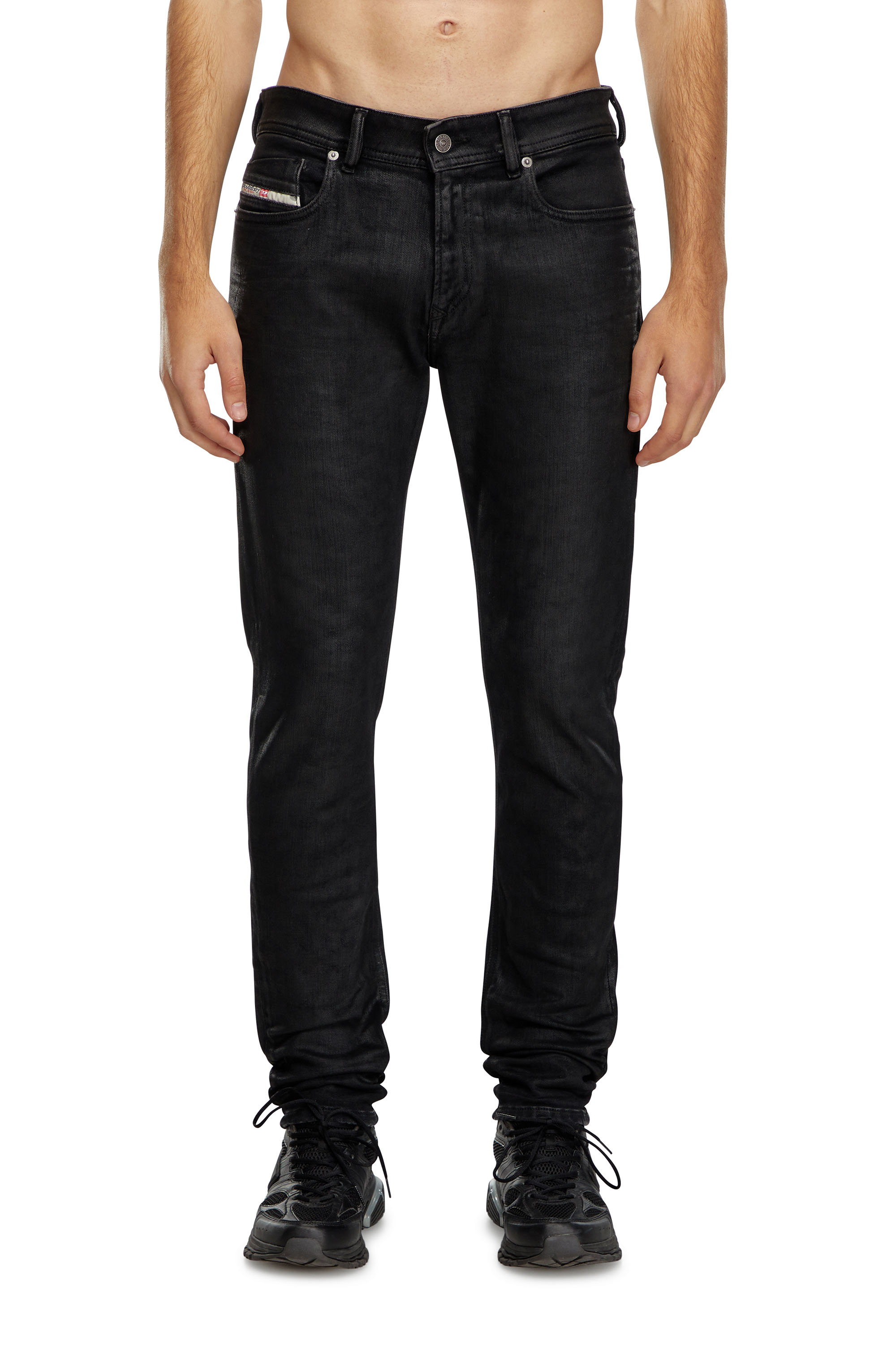 Diesel - Man's Skinny Jeans 1979 Sleenker 09J30, Black/Dark grey - 1