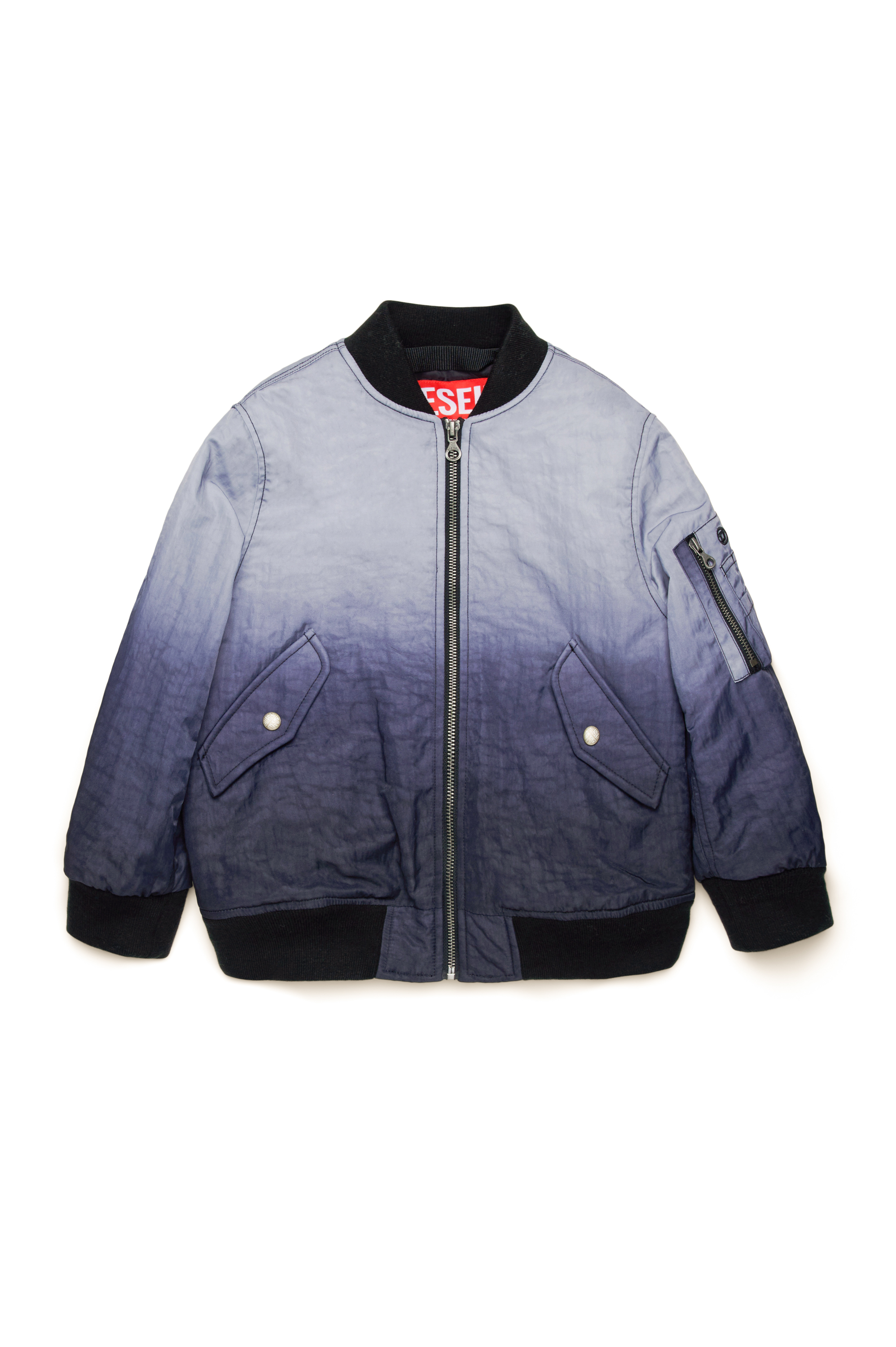 Diesel - JCOMMON, Unisex's Bomber jacket in dégradé nylon in Blue - 1