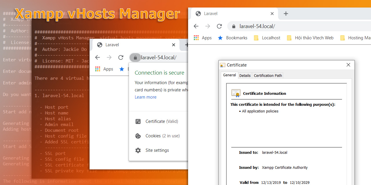 Xampp vHosts Manager GitHub cover