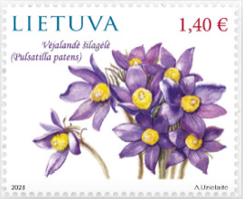 File:2023 Pulsatilla patens stamp Lithuanian.png