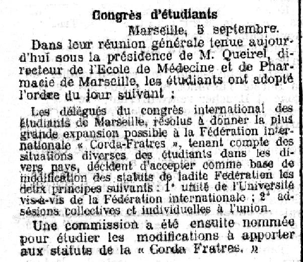 File:Congrès d'étudiants - La Justice - 6 septembre 1906 - page 1, 1ère colonne.jpg