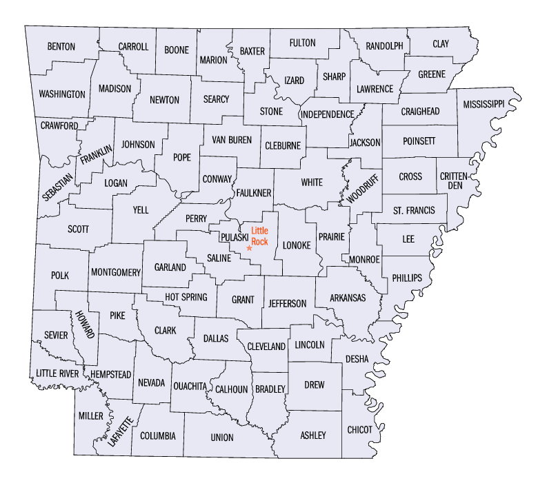 Contee dell'Arkansas