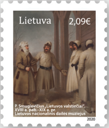 File:2020 Lithuanian Peasants by Franciszek Smuglewicz stamp.png