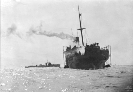 File:HMAT Ballarat sinking.jpg