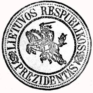 File:Presidential Seal of the Republic of Lithuania with Vytis (Waykimas), used in 1919-1940.jpg