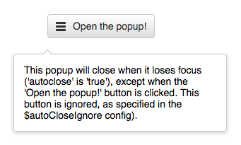 An example of a PopupWidget