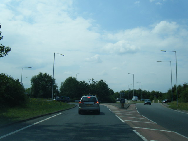 File:A507 roundabout with the A600 - geograph.org.uk - 2522730.jpg